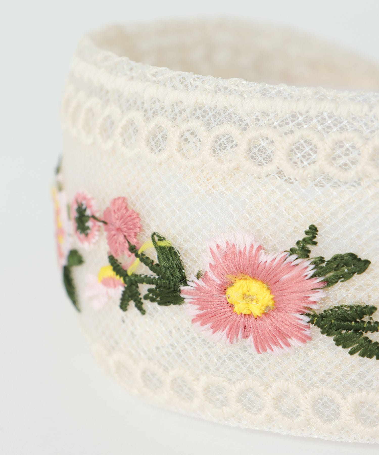 刺繍レースカチューシャ