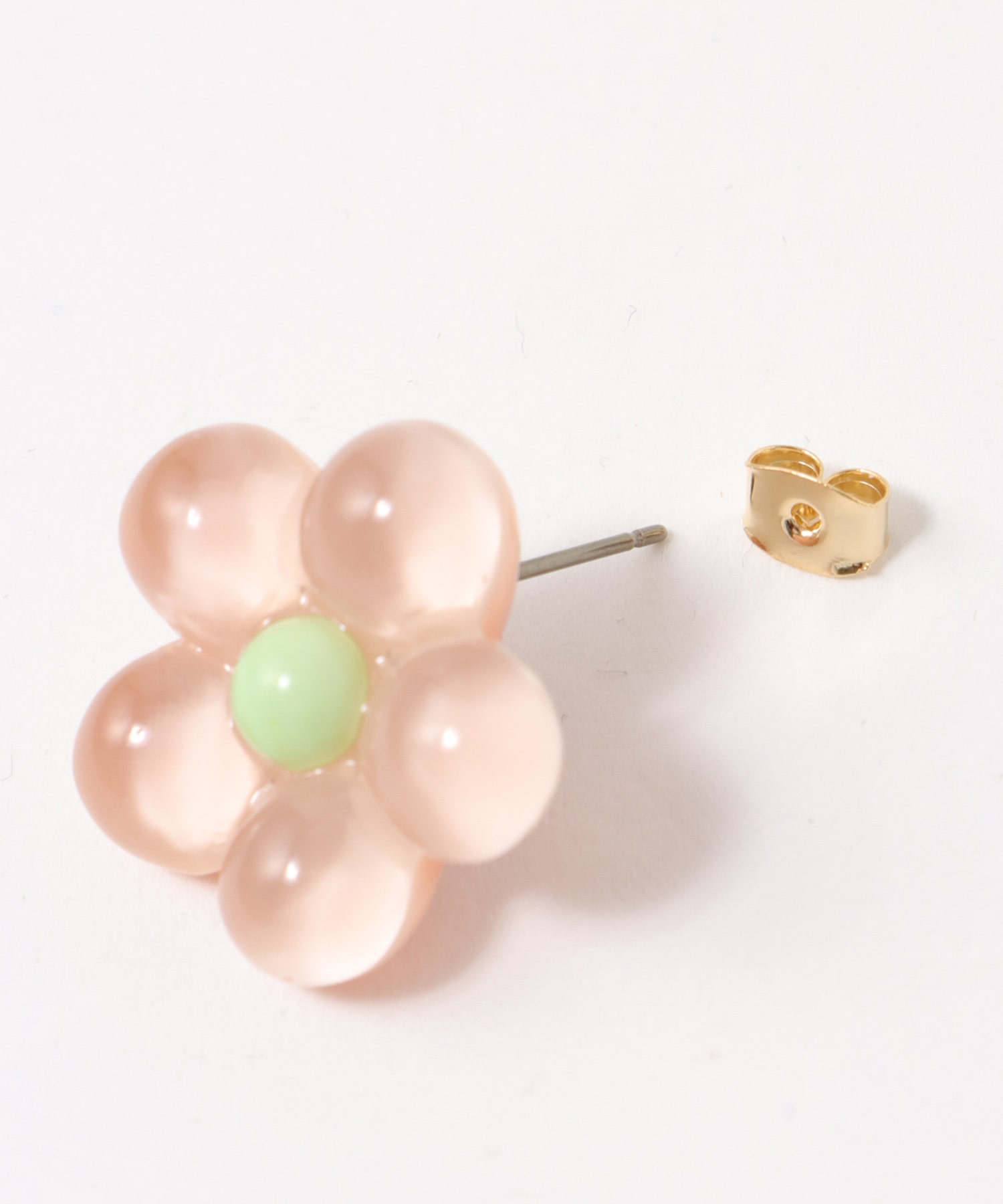 パステルクリアフラワーピアス