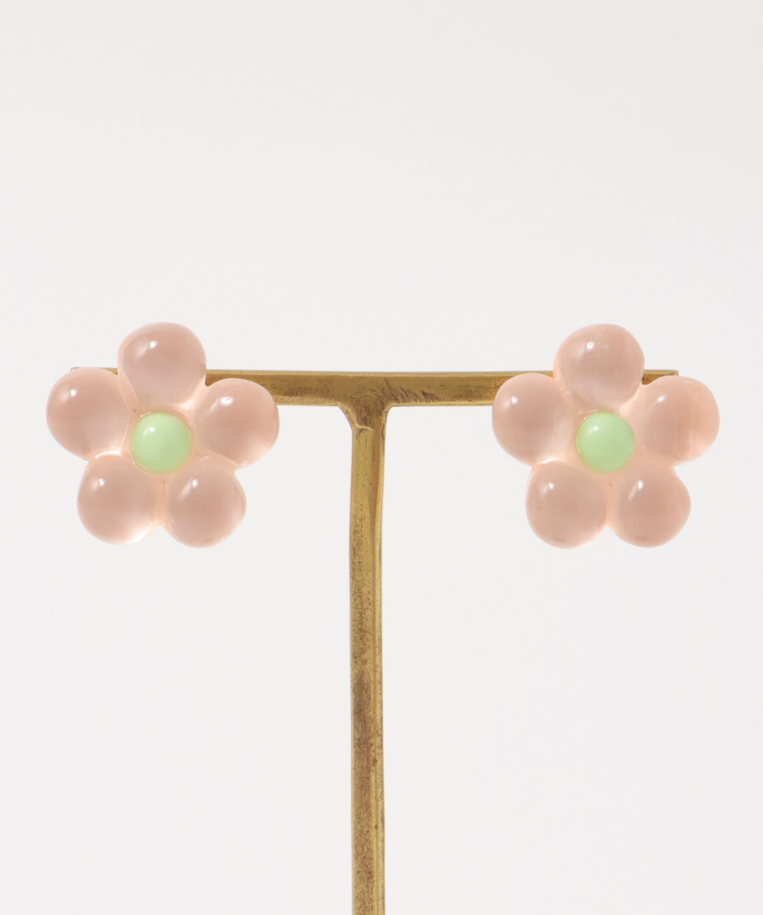 パステルクリアフラワーピアス