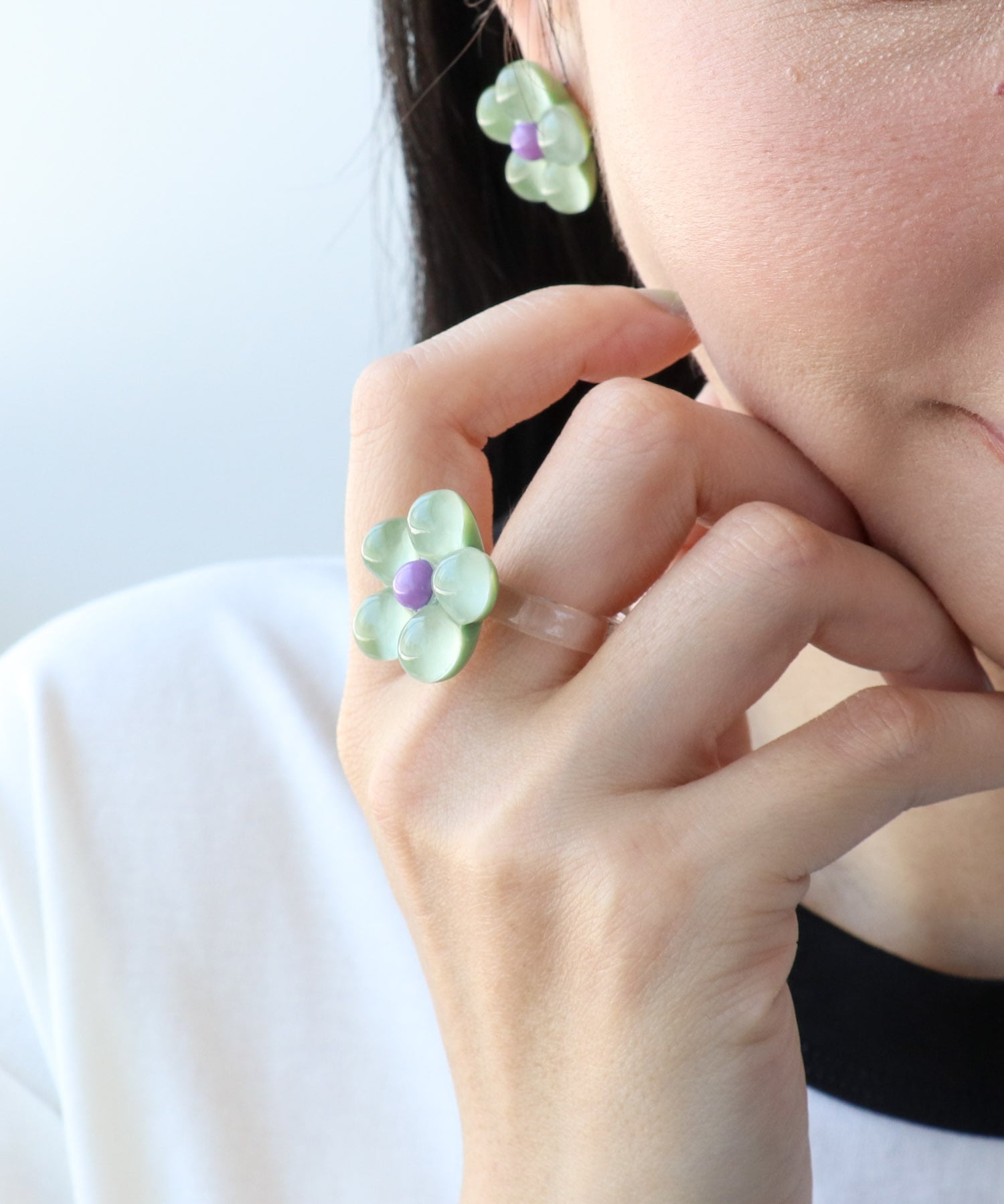 パステルクリアフラワーリング