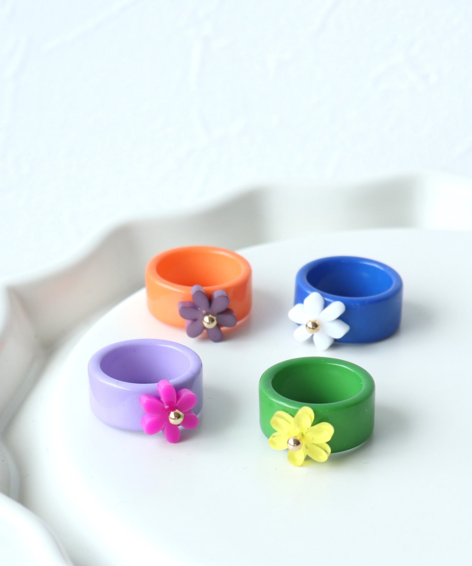 バイカラーフラワーリング