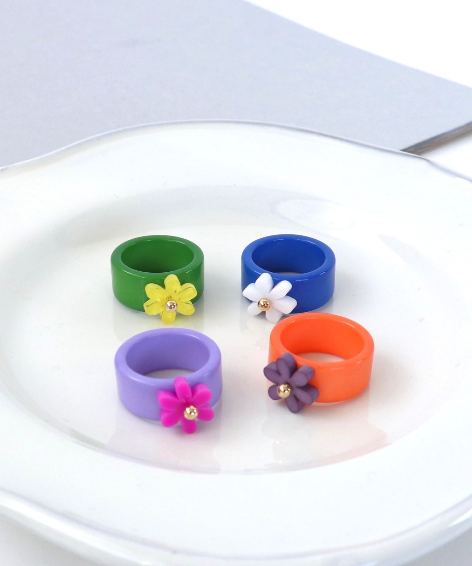 バイカラーフラワーリング