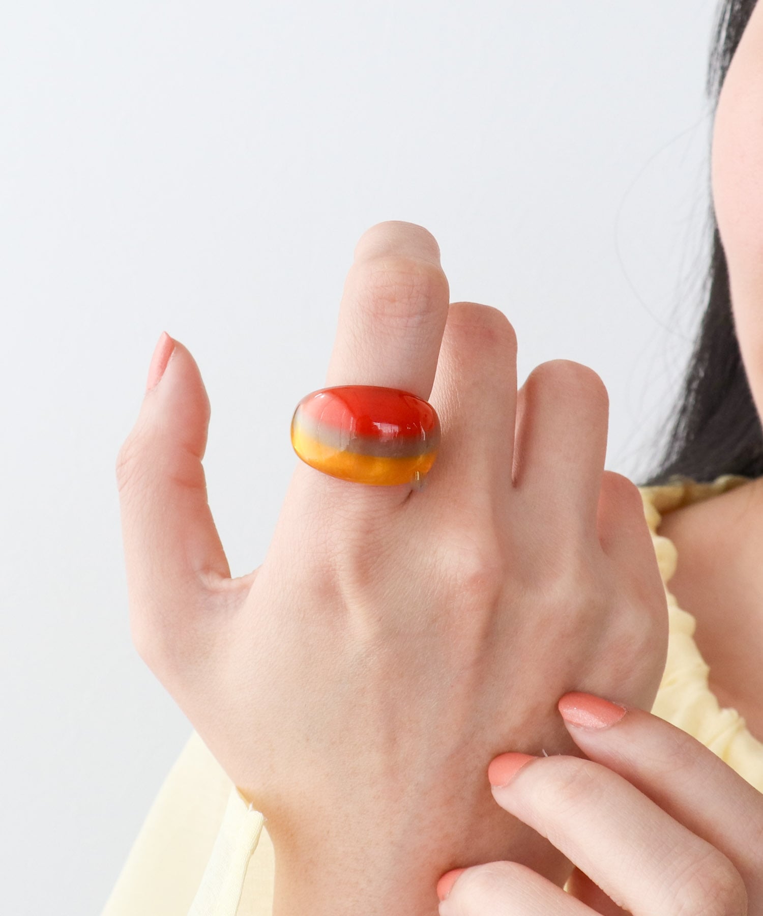 グラデーションアクリルリング #15