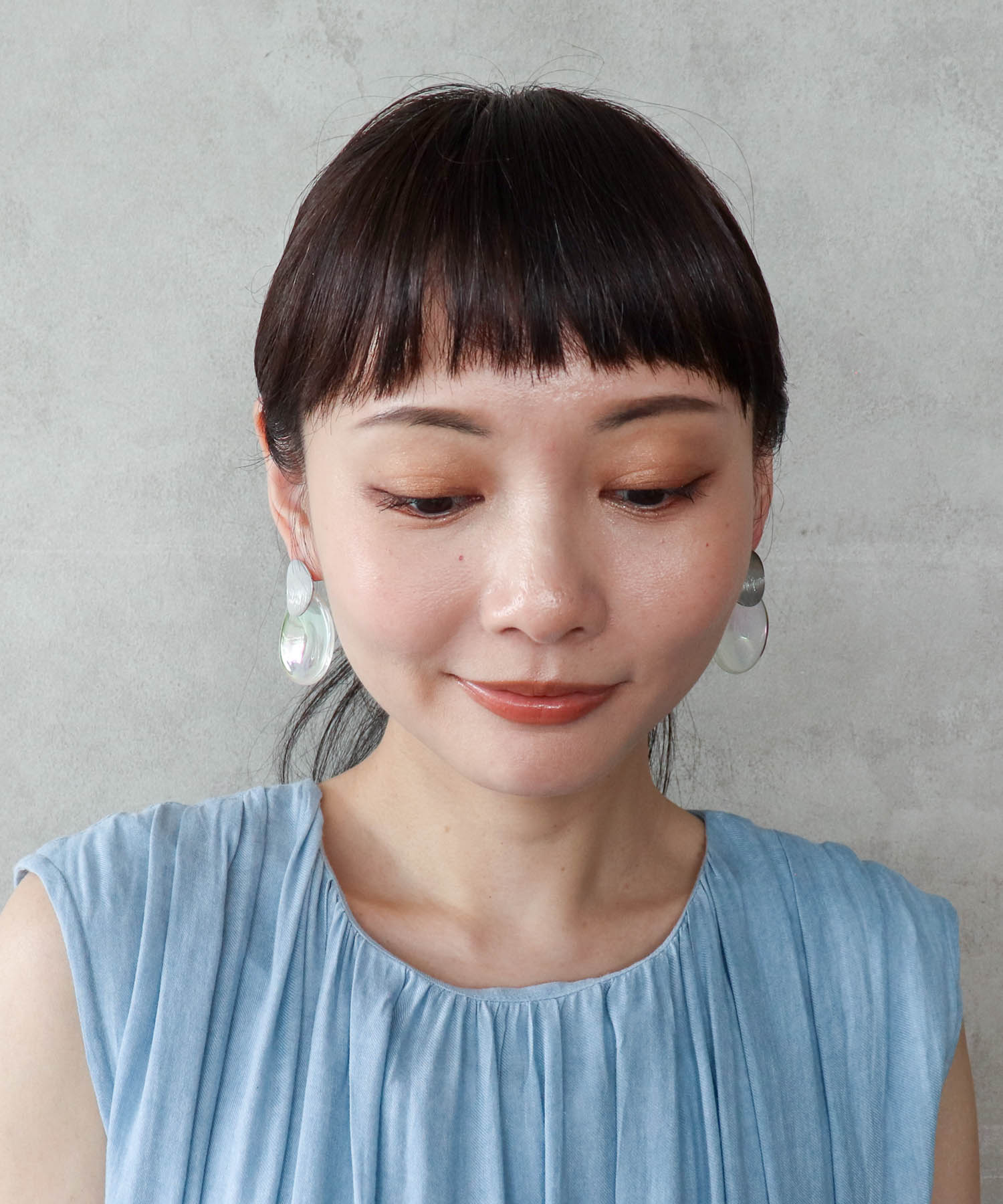 オーロラプレートピアス