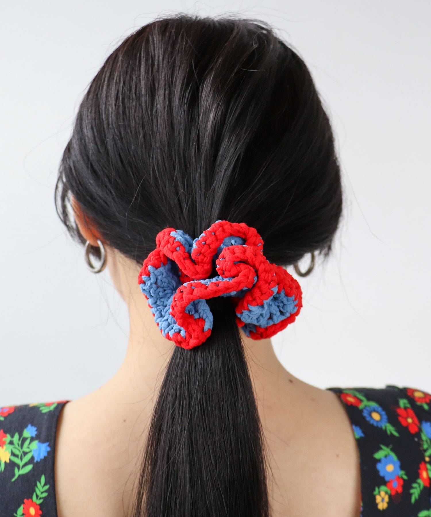 かぎ針パイピングシュシュ