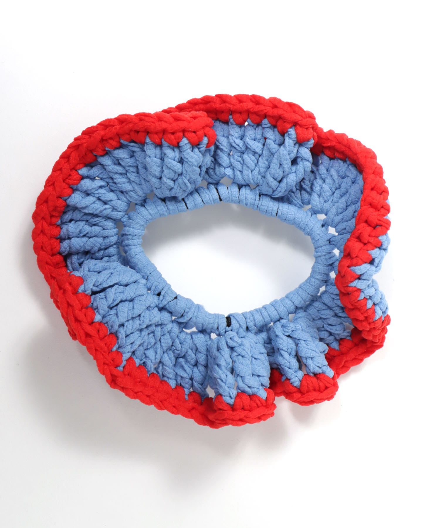 かぎ針パイピングシュシュ