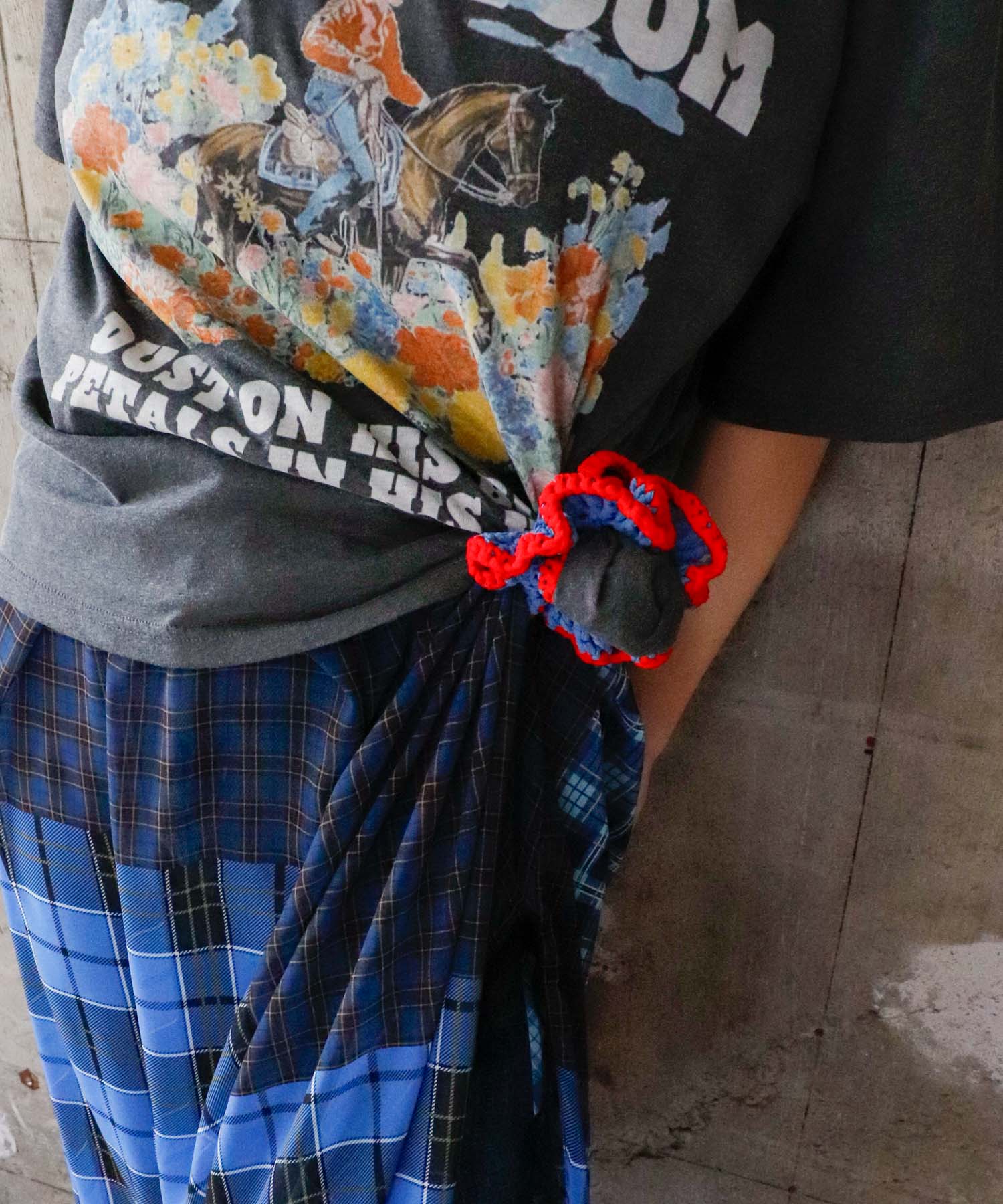 かぎ針パイピングシュシュ