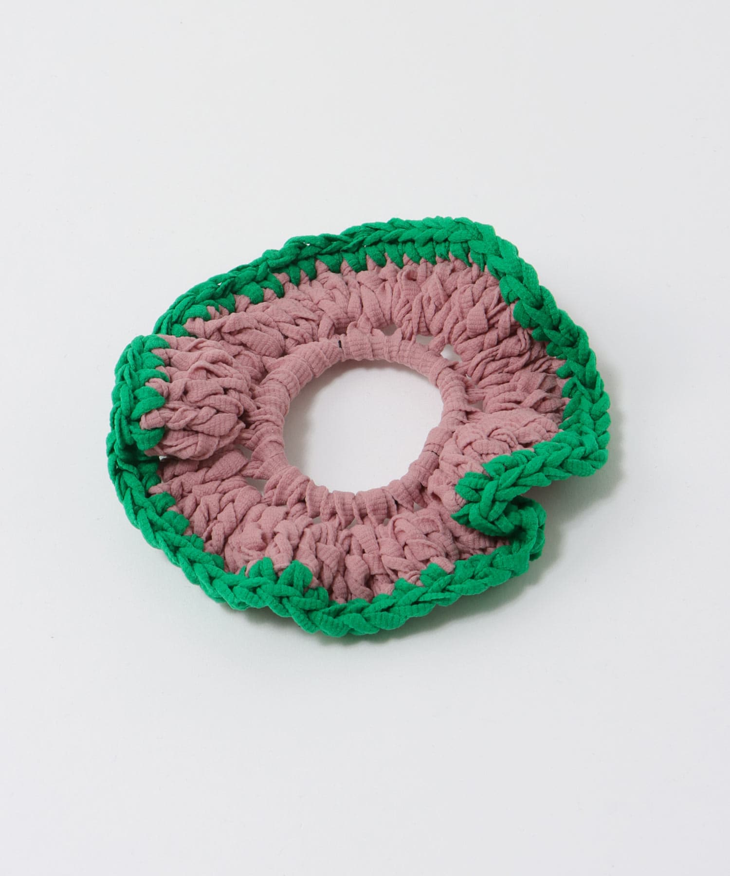 かぎ針パイピングシュシュ