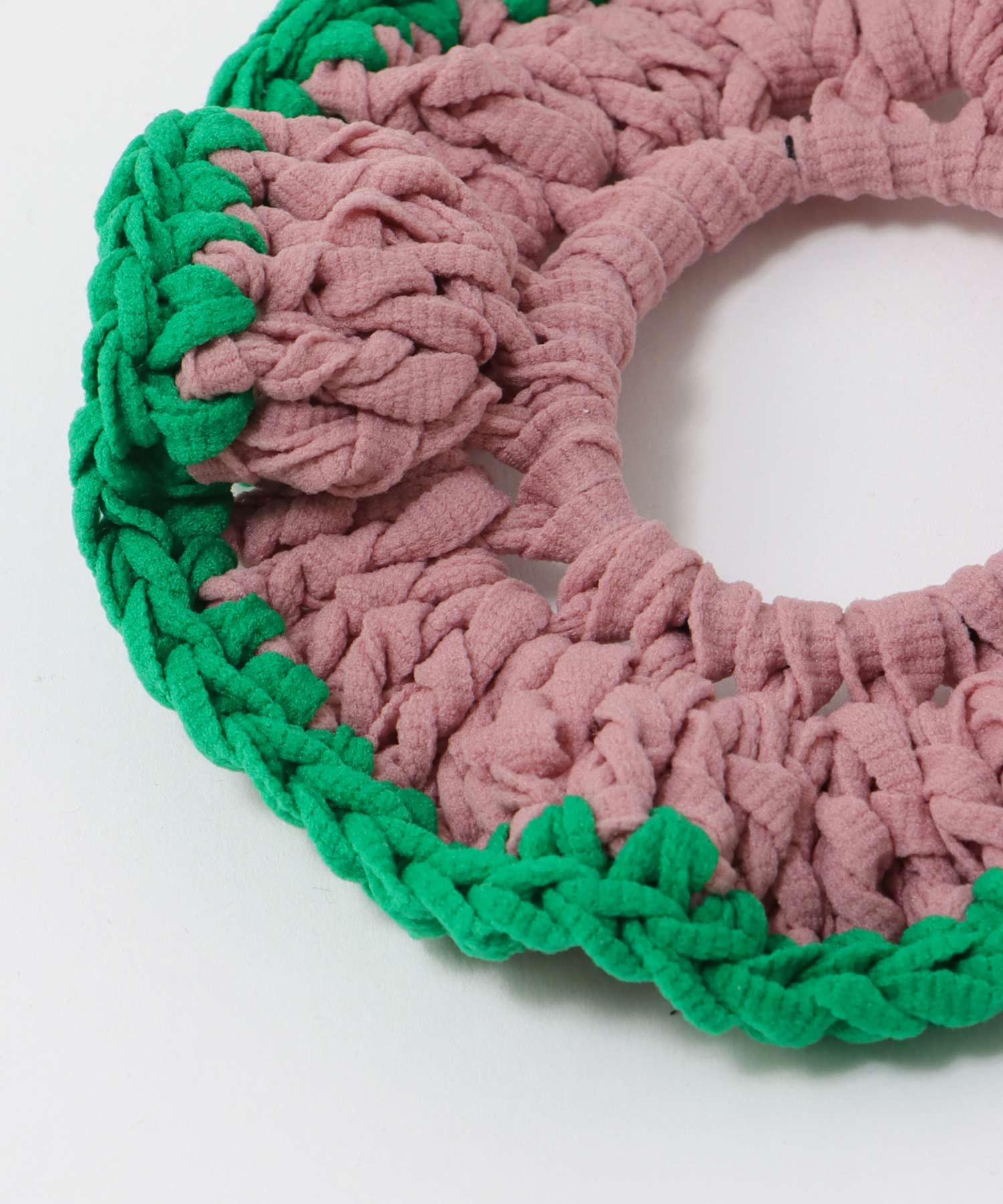 かぎ針パイピングシュシュ