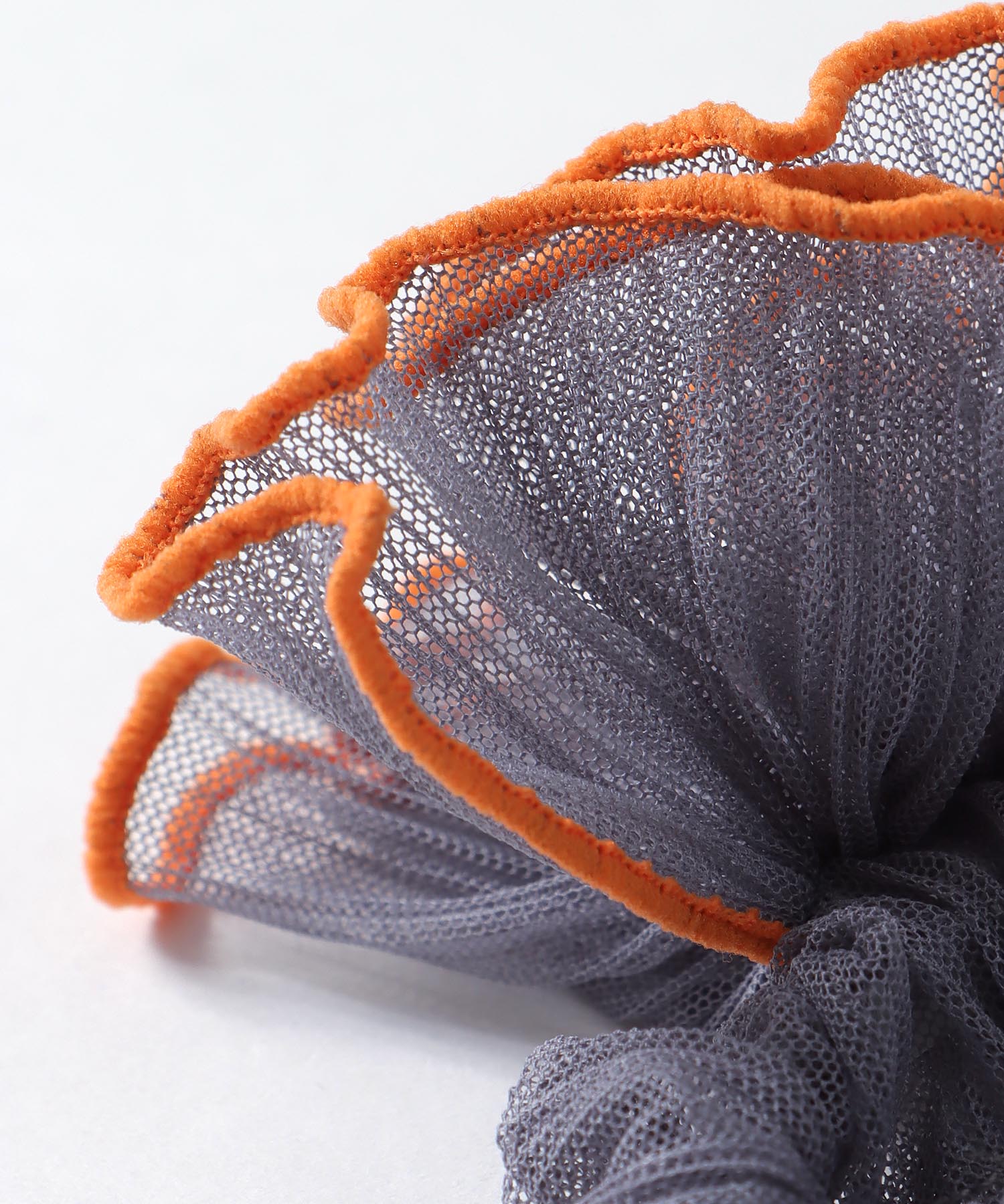 チュールパイピングハーフシュシュ