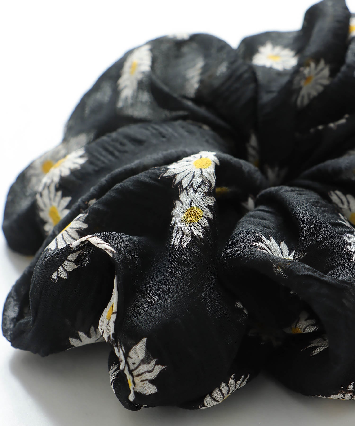 シフォンフラワーダブルシュシュ