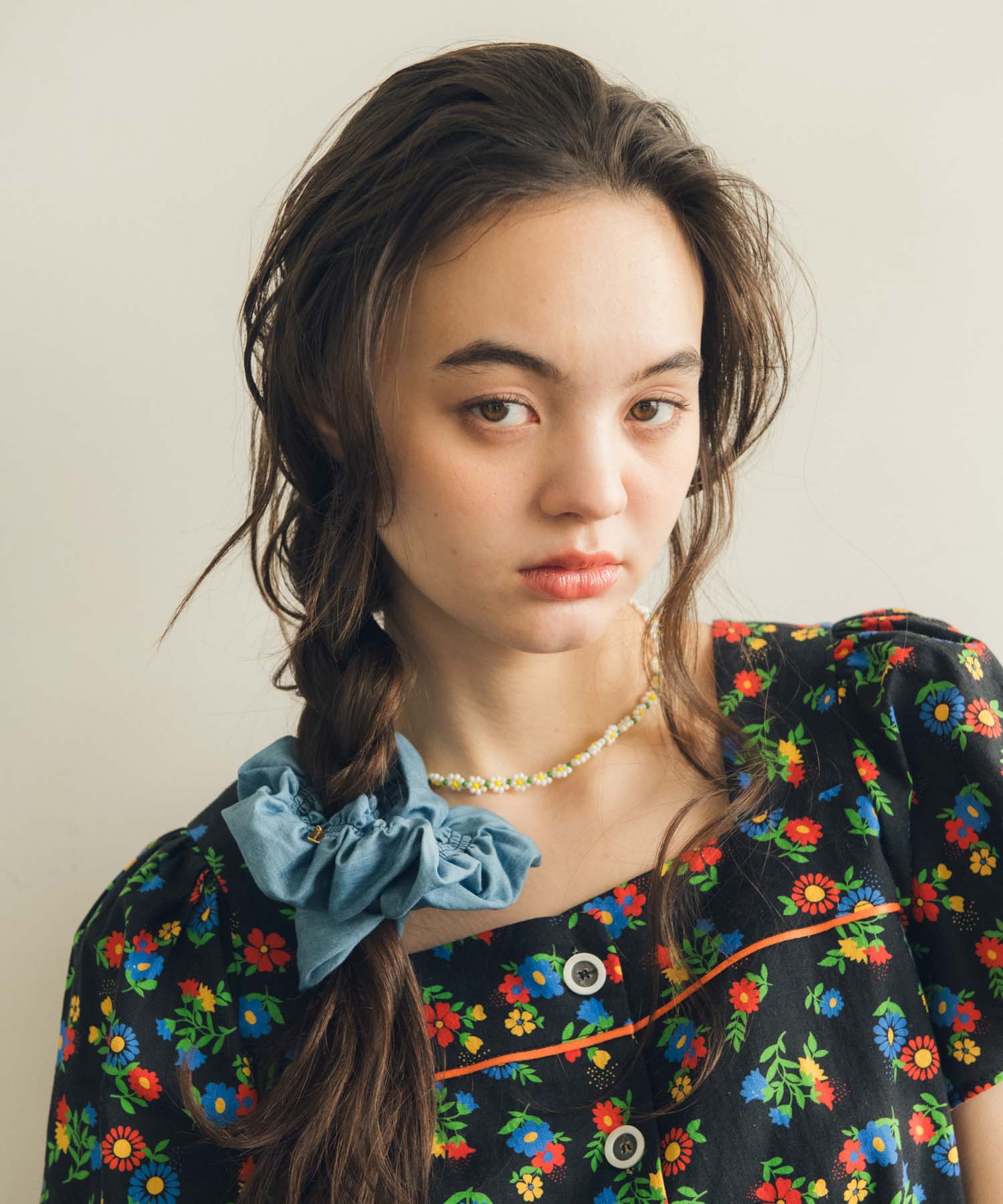 デニムステッチシュシュ