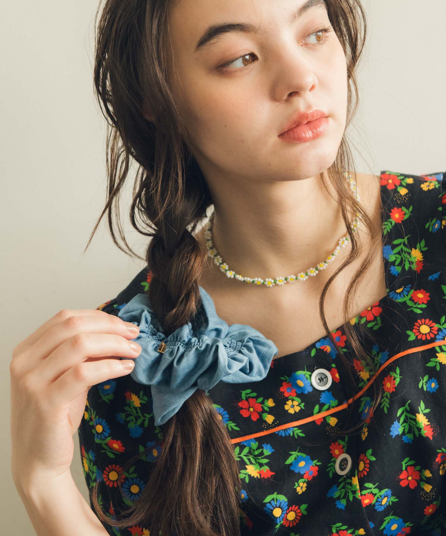 デニムステッチシュシュ