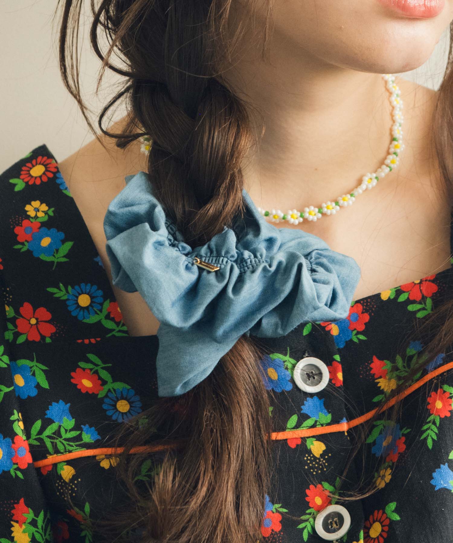 デニムステッチシュシュ