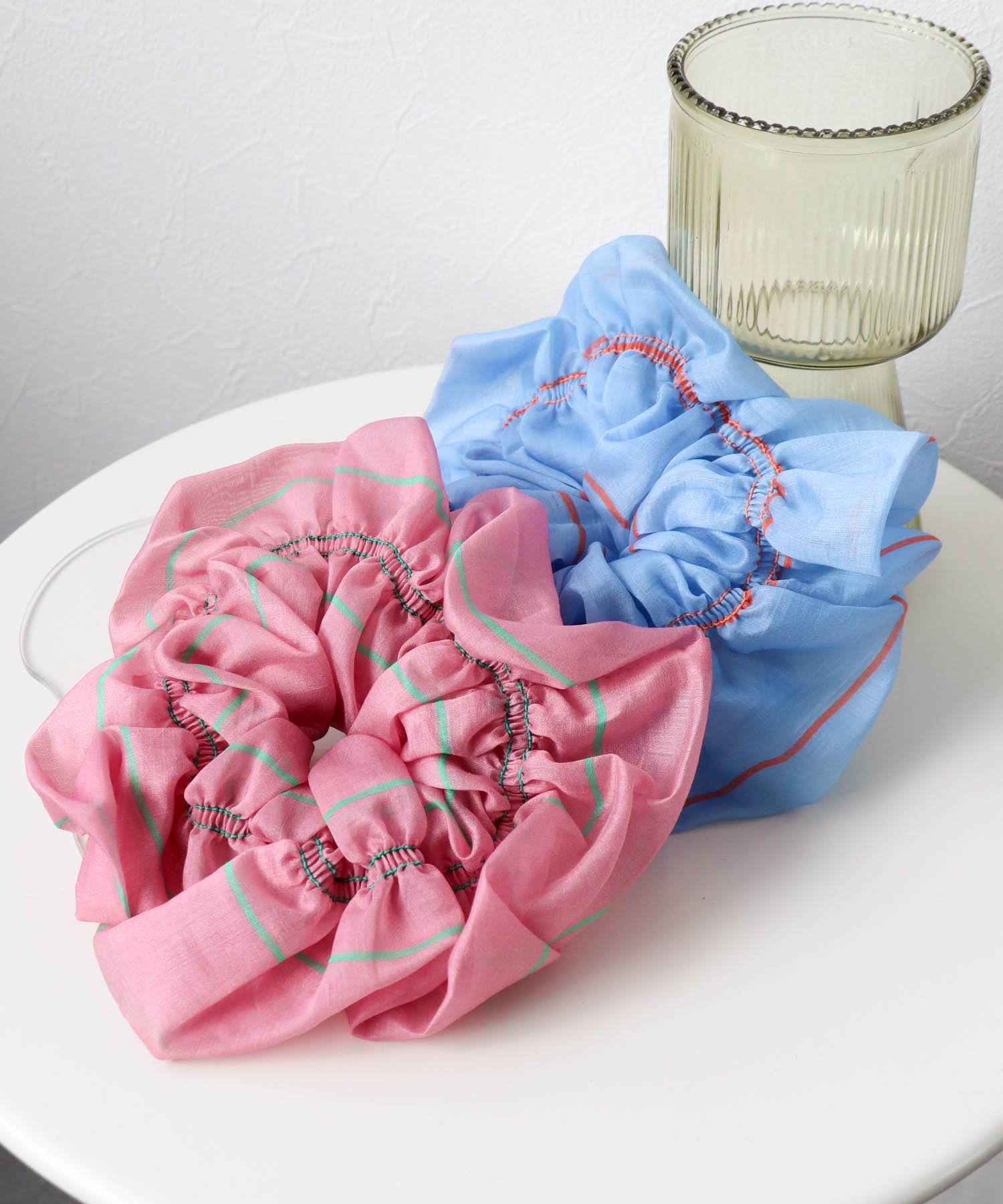 ボーダーステッチシュシュ