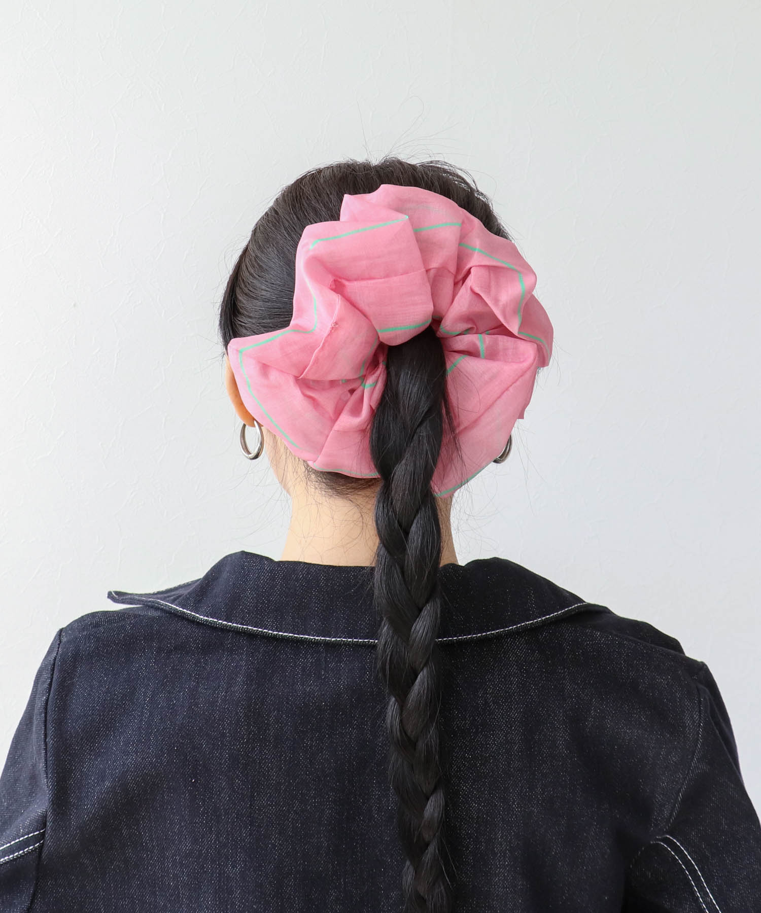 ボーダーステッチシュシュ