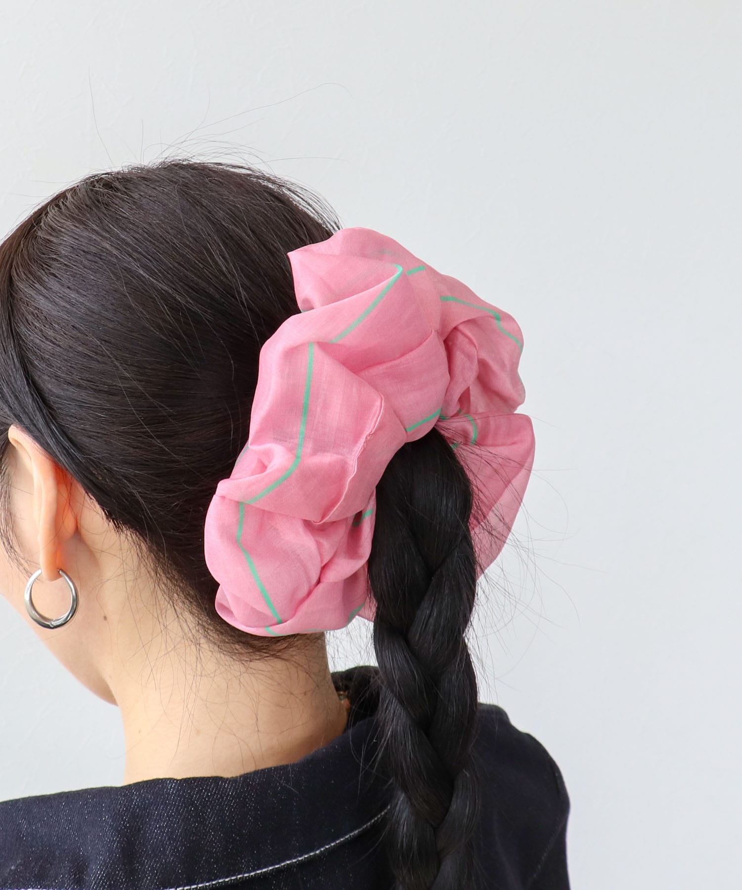 ボーダーステッチシュシュ