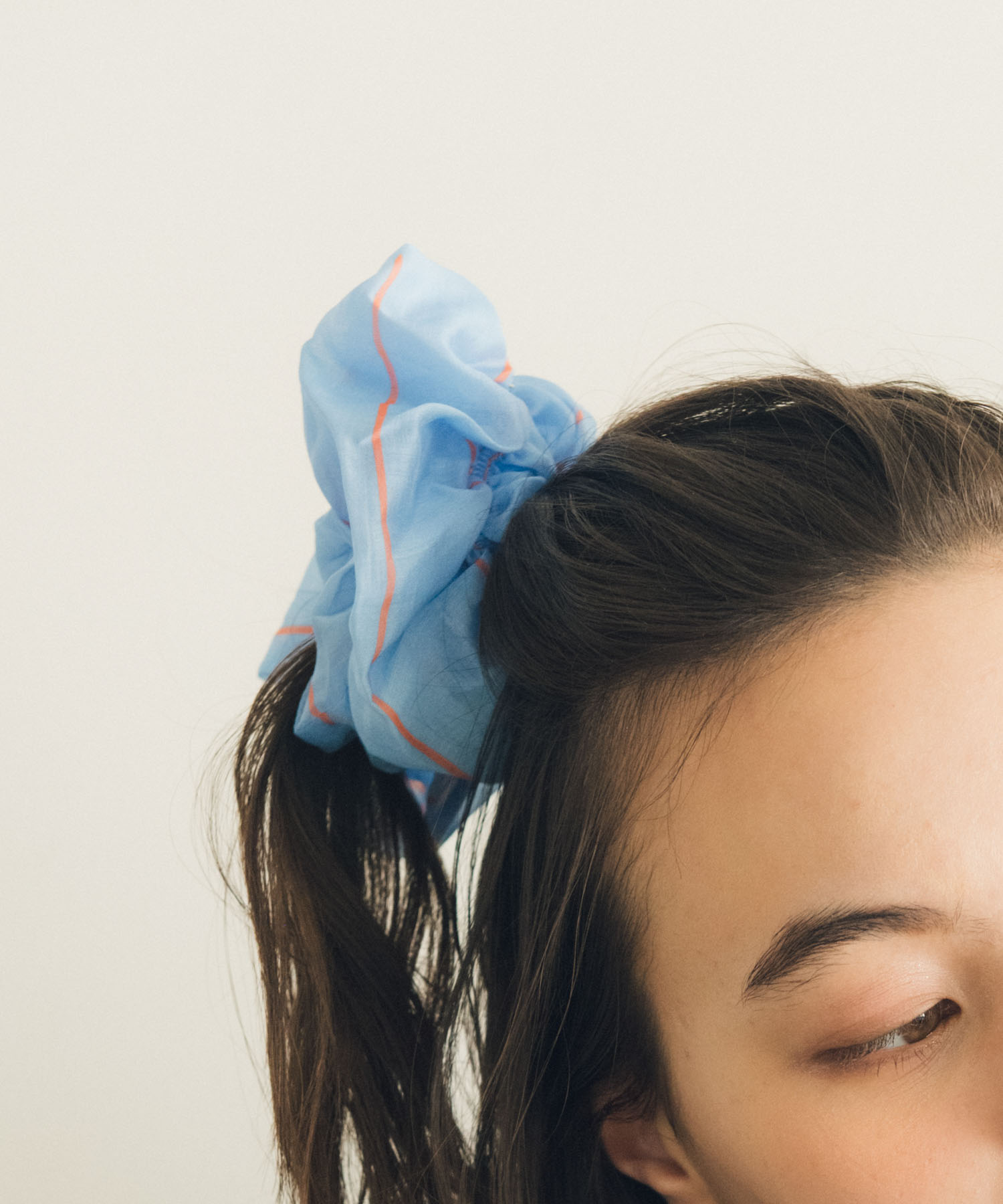 ボーダーステッチシュシュ