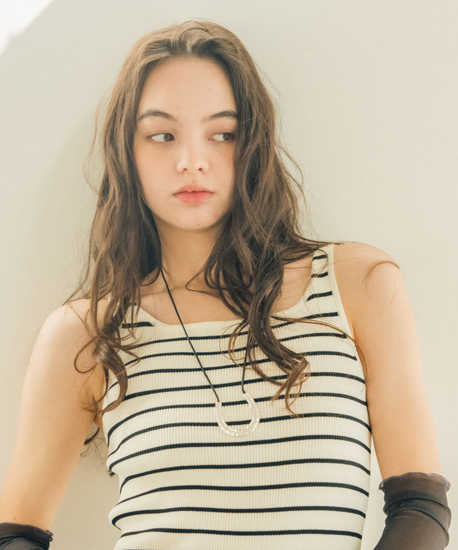 馬蹄革紐ネックレス