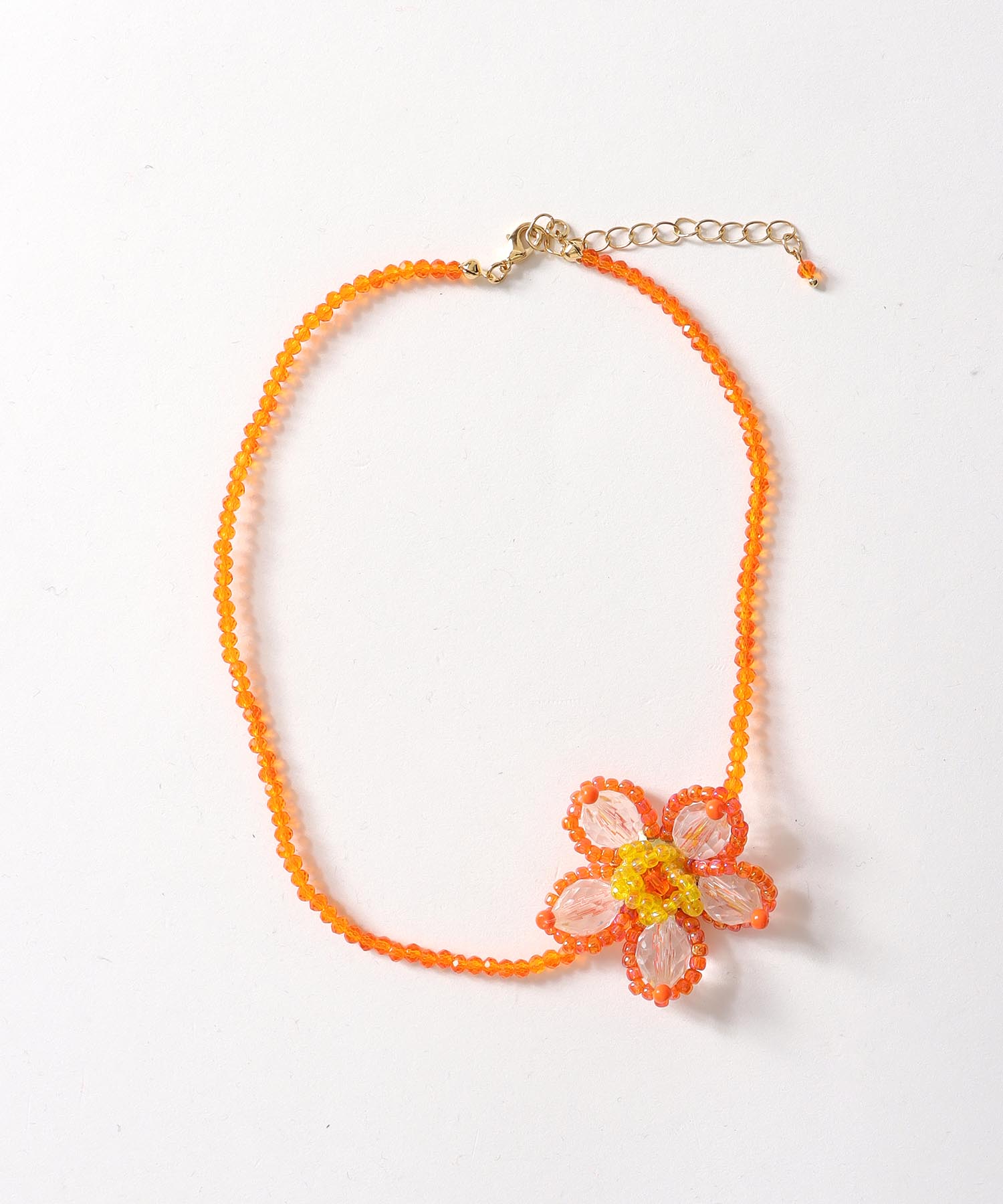 フラワービーズチョーカー