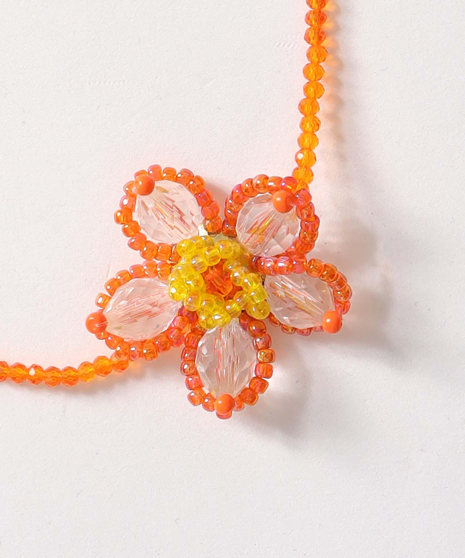 フラワービーズチョーカー