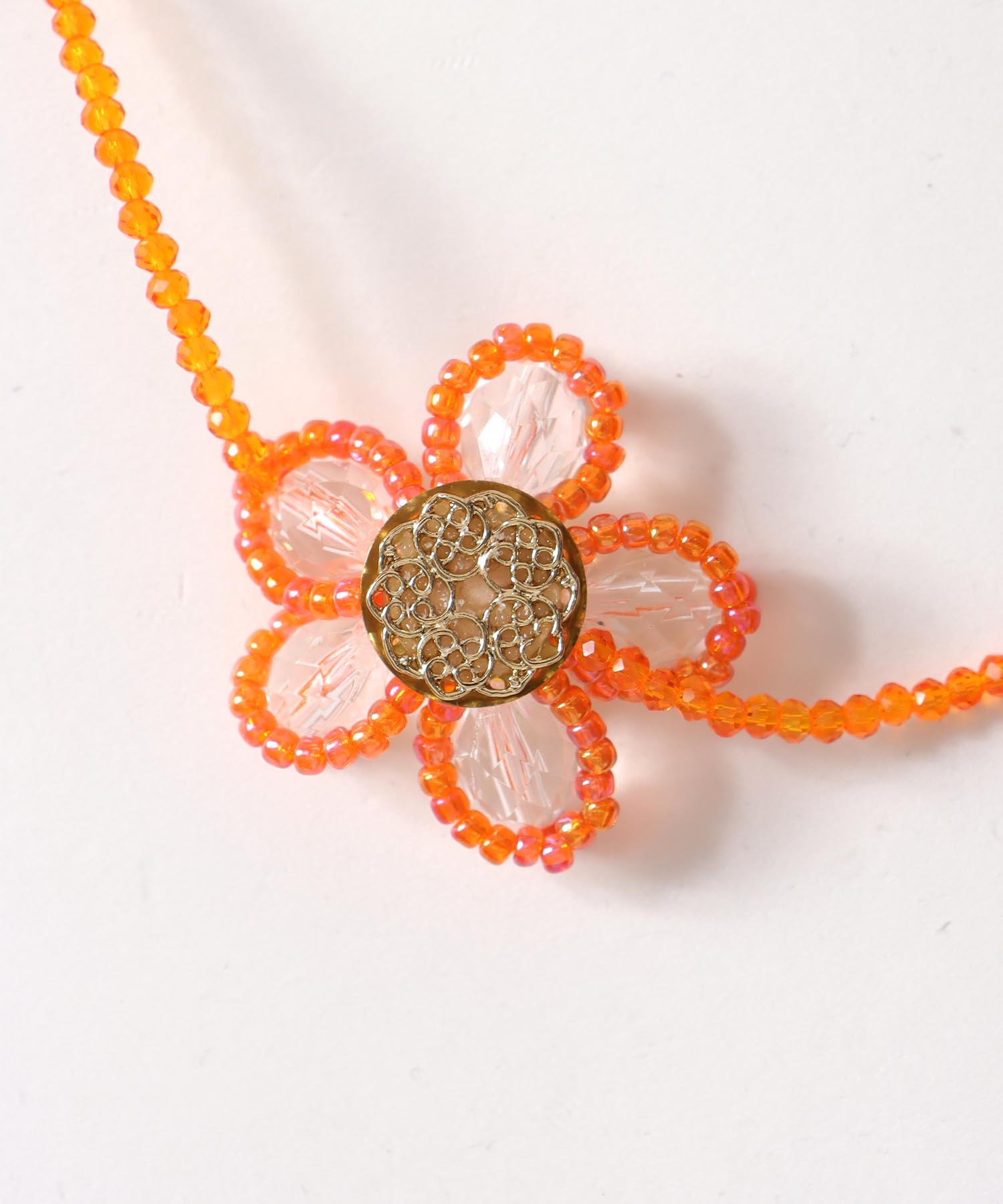 フラワービーズチョーカー