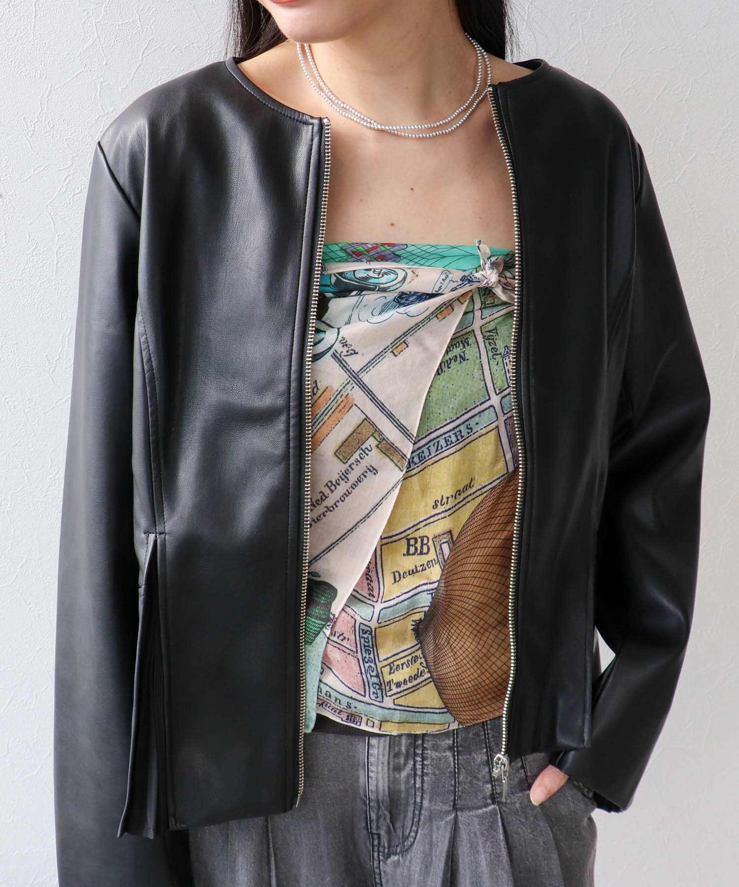 気球柄プリントショール