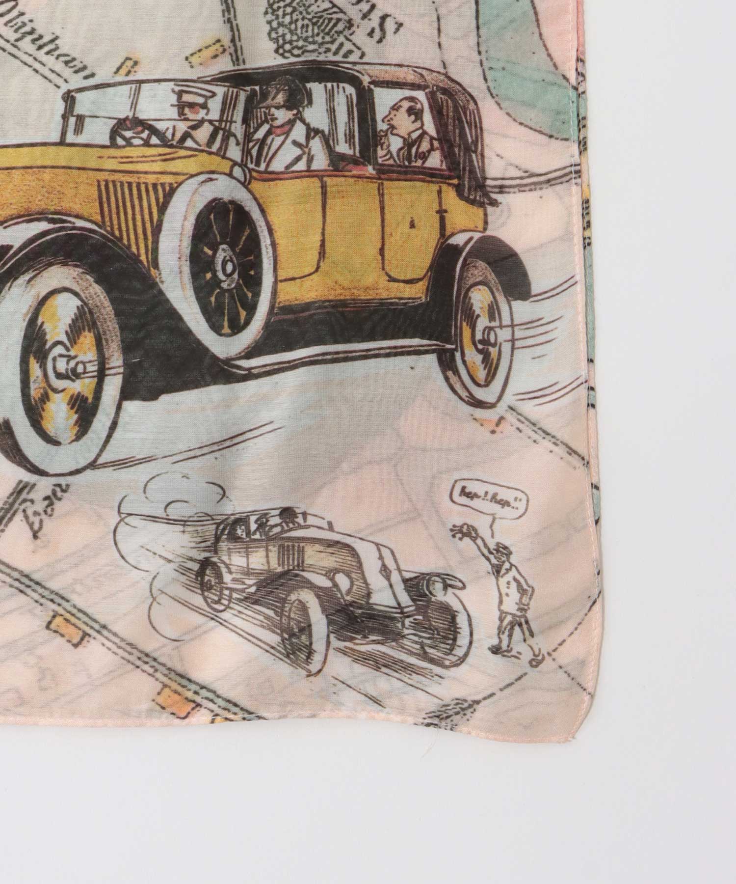 気球柄プリントショール