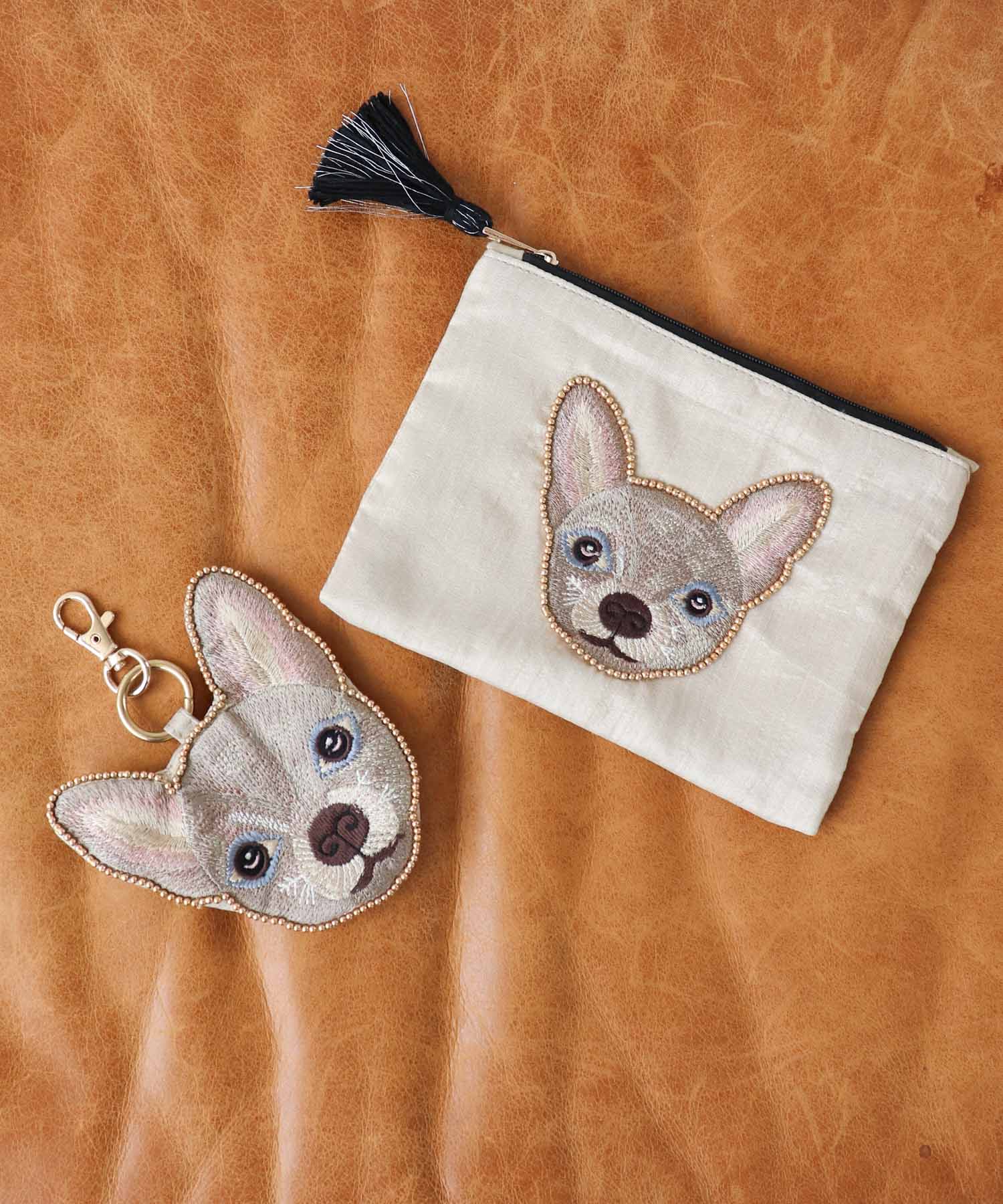 ドック刺繍ポーチⅡ