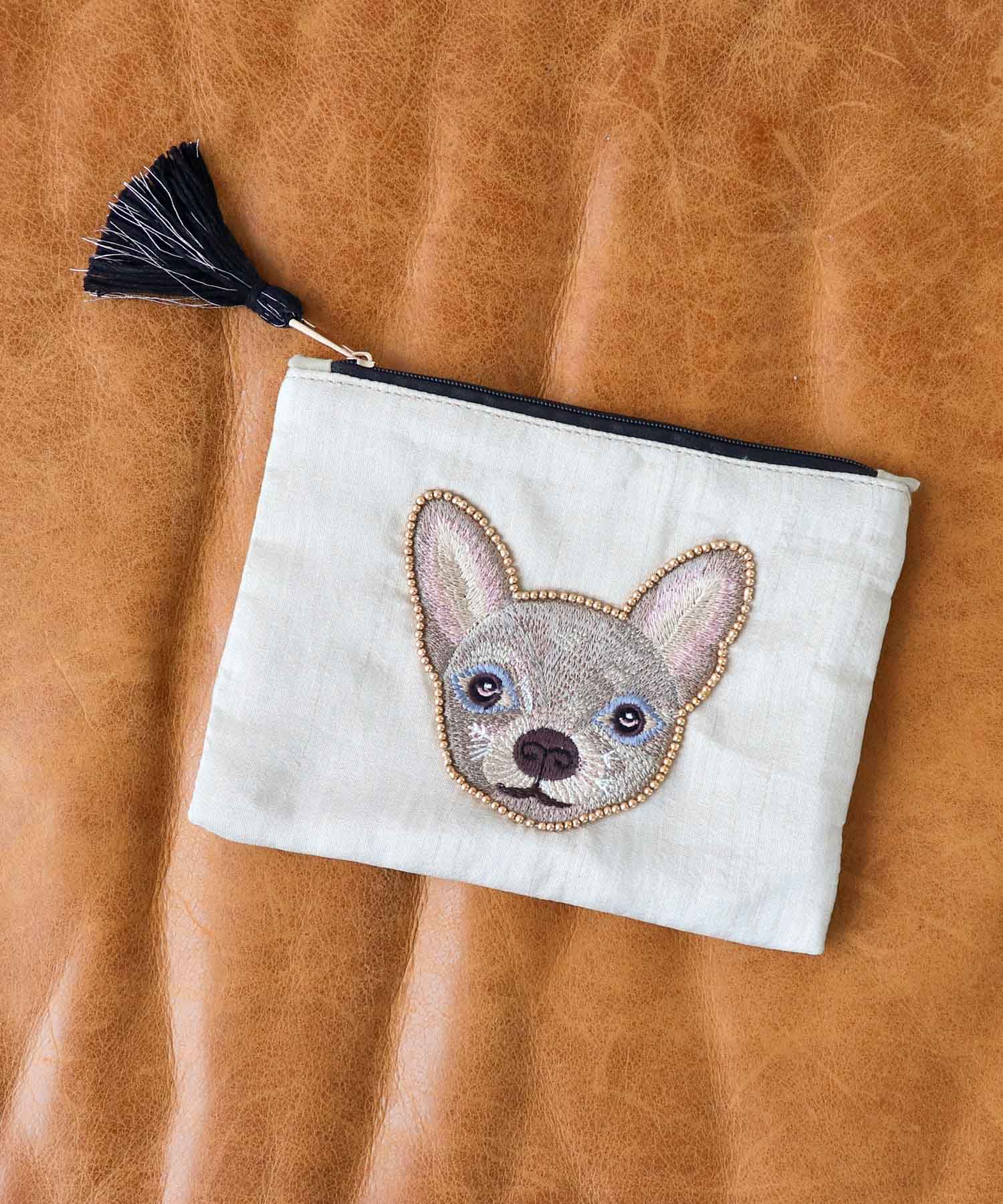 ドック刺繍ポーチⅡ