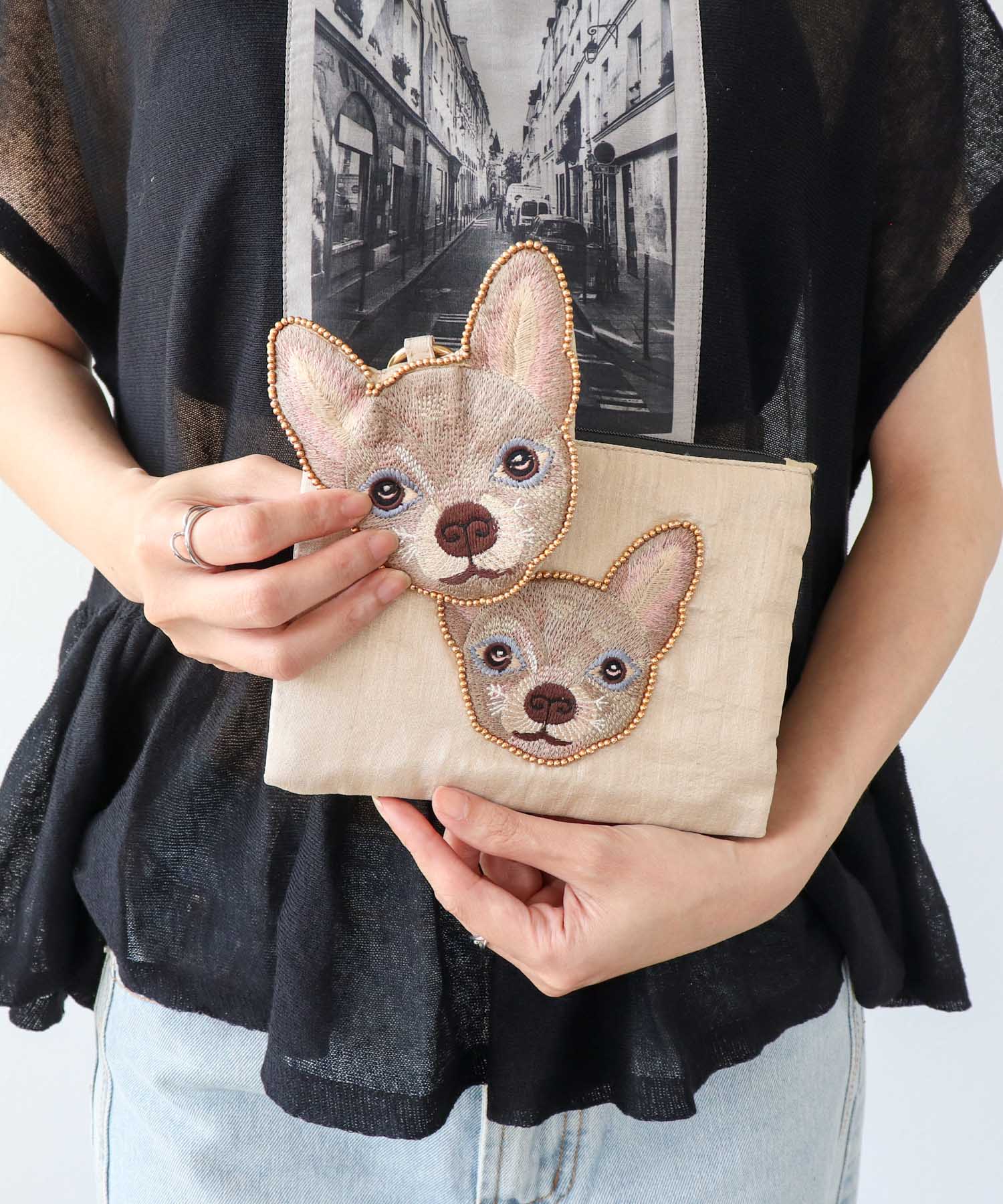 ドック刺繍ポーチⅡ