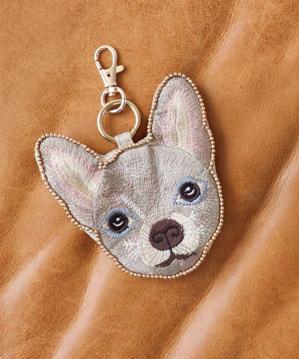ドック刺繍キーポーチⅡ