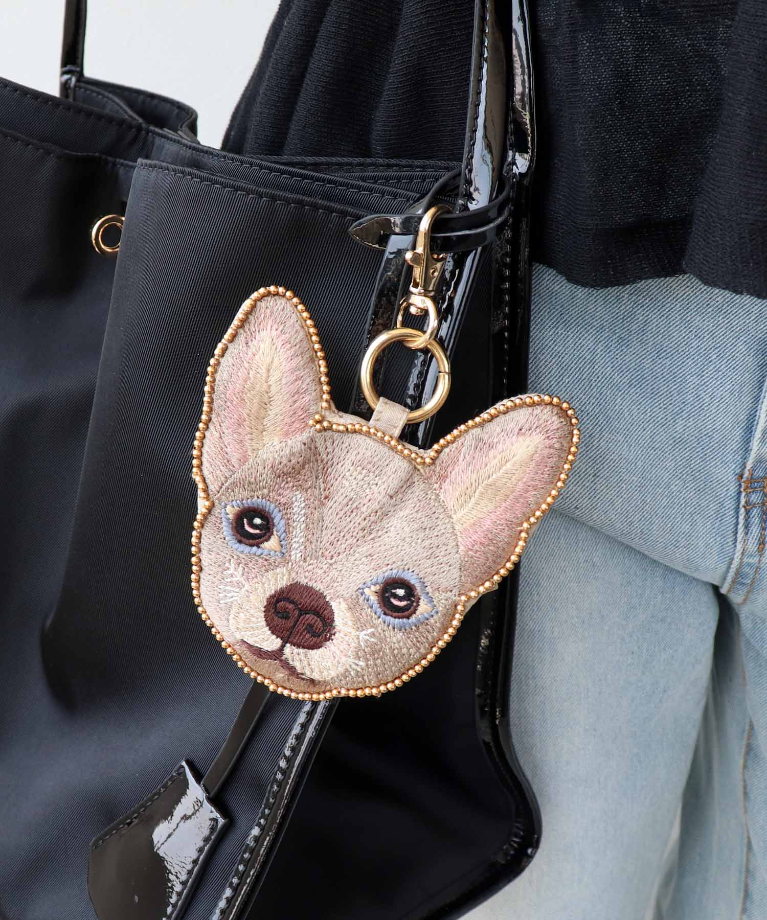 ドック刺繍キーポーチⅡ