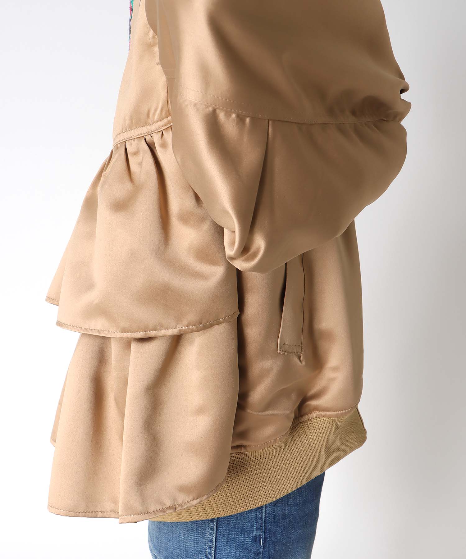 ＜一部店舗・WEB限定＞【tamaoworld】Crafting Cats Frill jacket