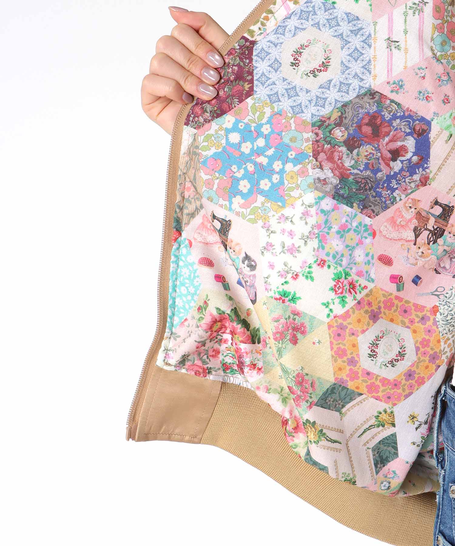 ＜一部店舗・WEB限定＞【tamaoworld】Crafting Cats Frill jacket