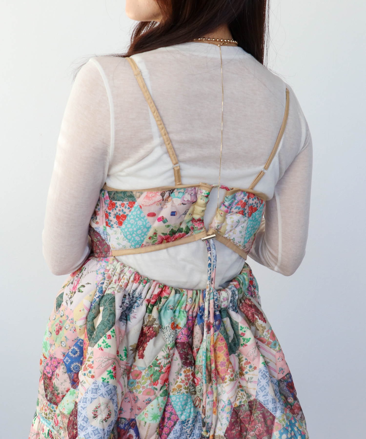 ＜WEB限定＞【tamaoworld】Patchwork Print One piece