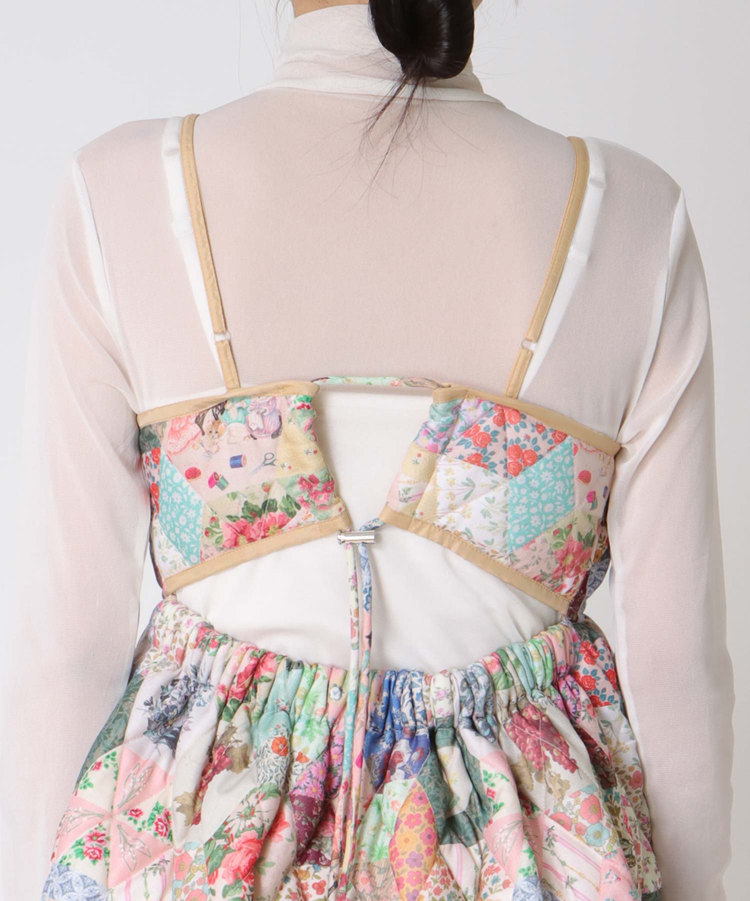 ＜WEB限定＞【tamaoworld】Patchwork Print One piece