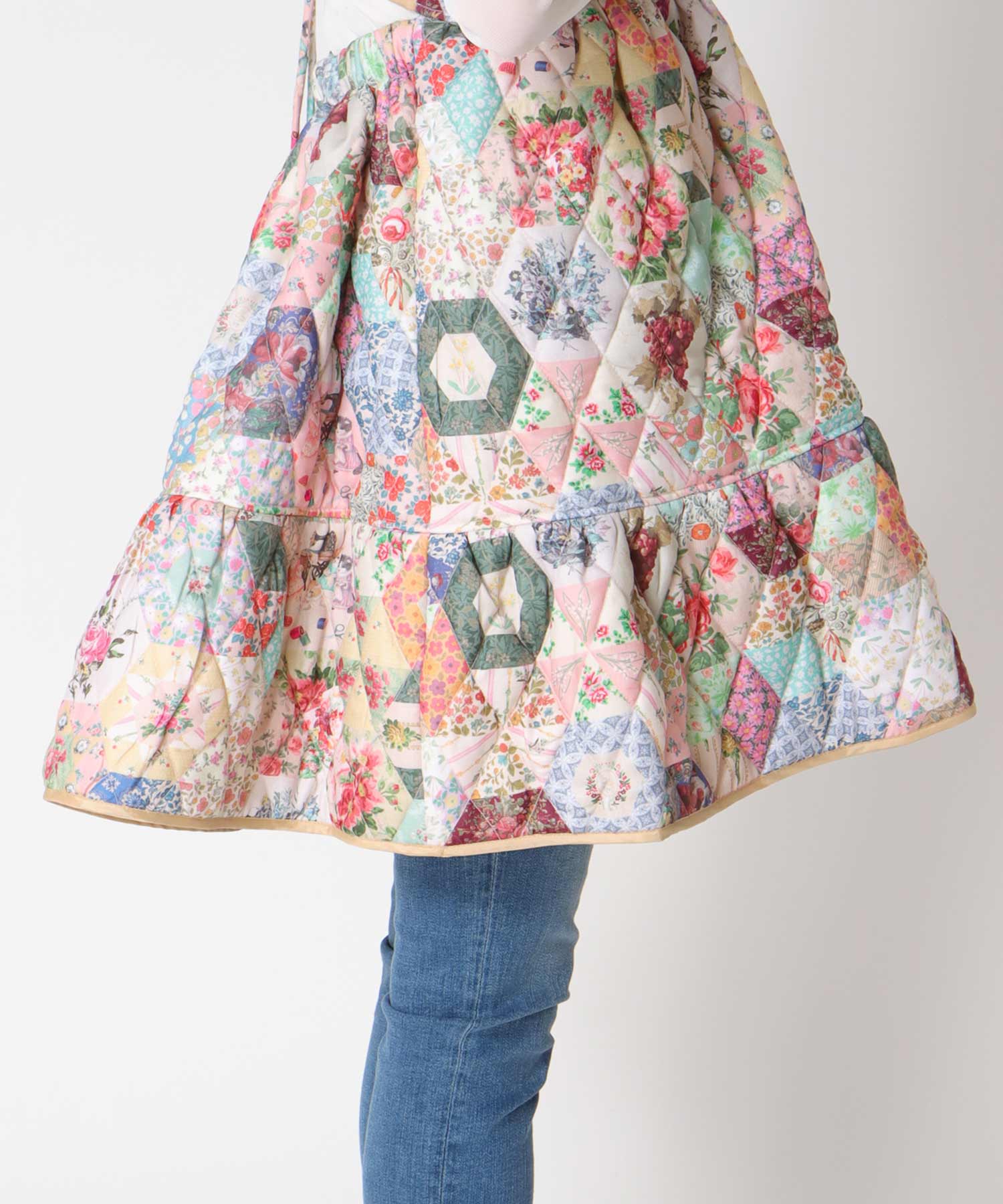 ＜WEB限定＞【tamaoworld】Patchwork Print One piece