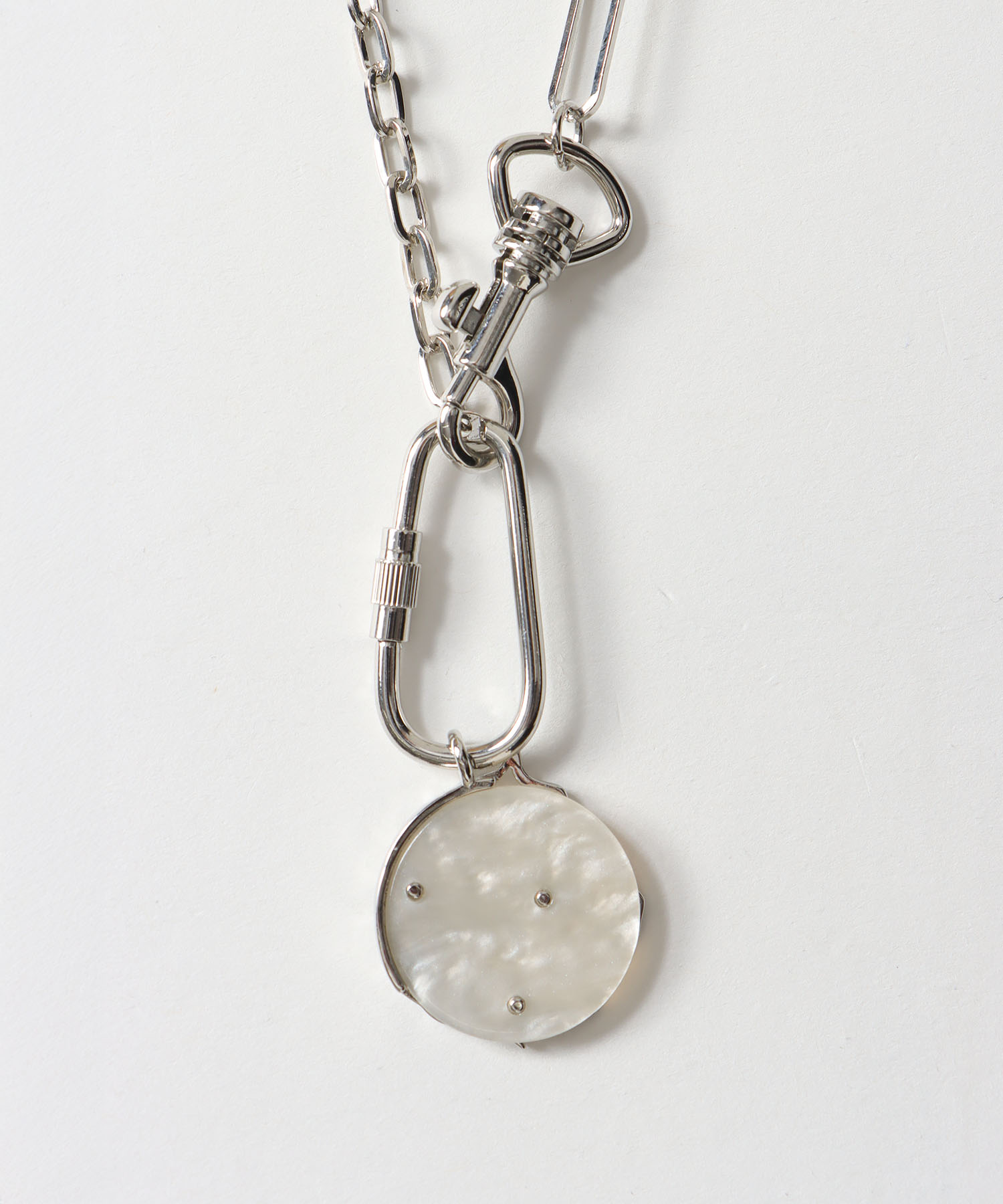 ホースプレートカラビナネックレス