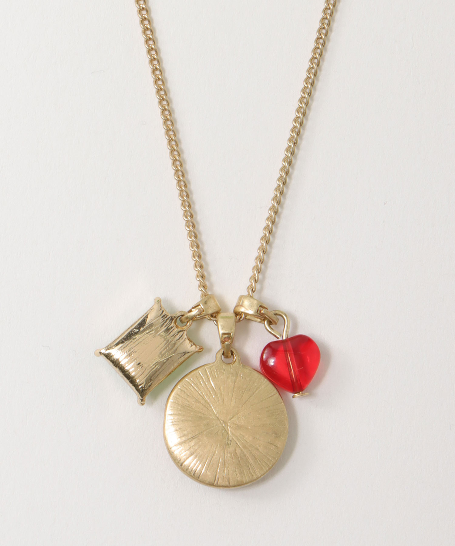 フラワーコインチャームネックレス