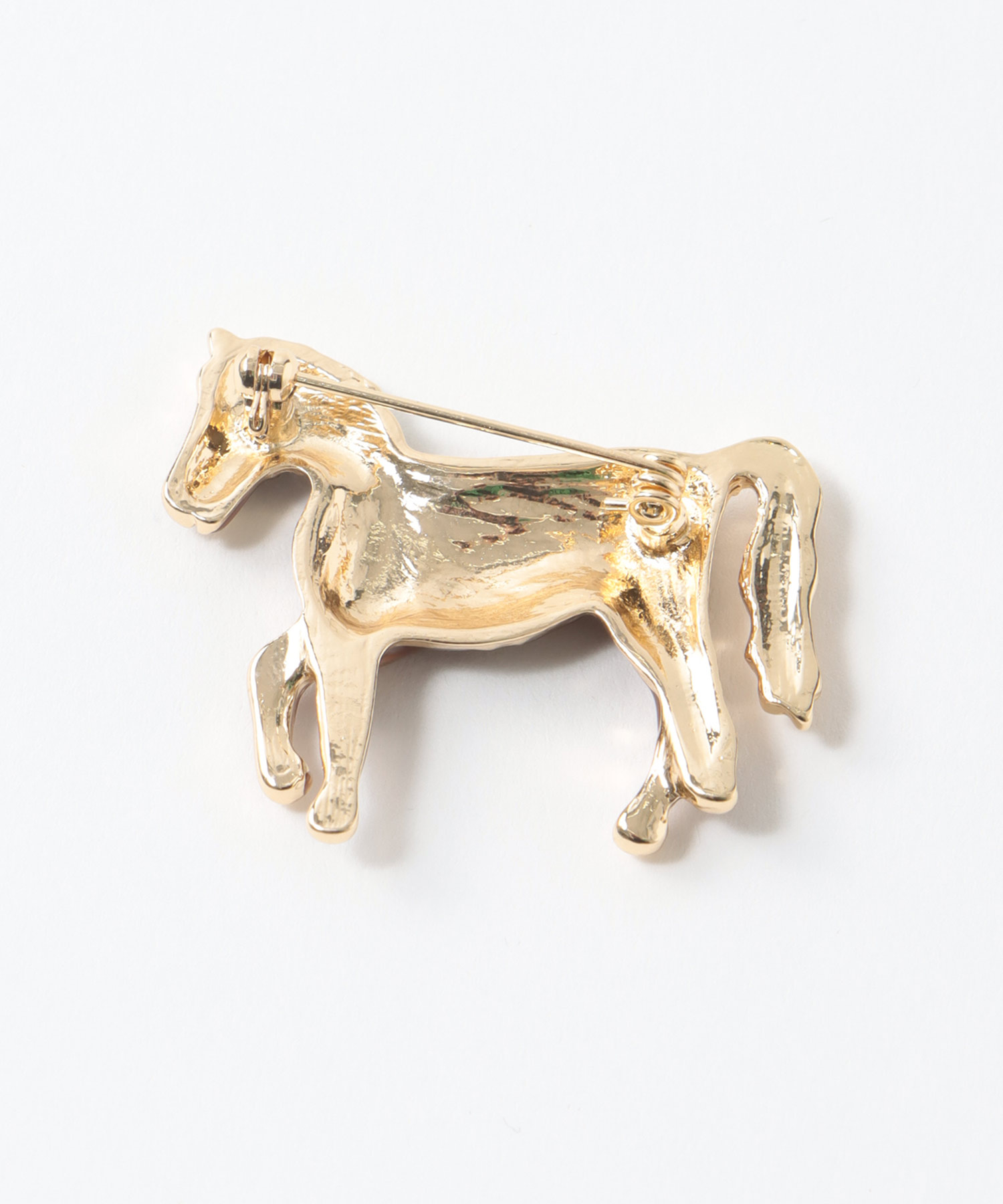 エポ馬ブローチ