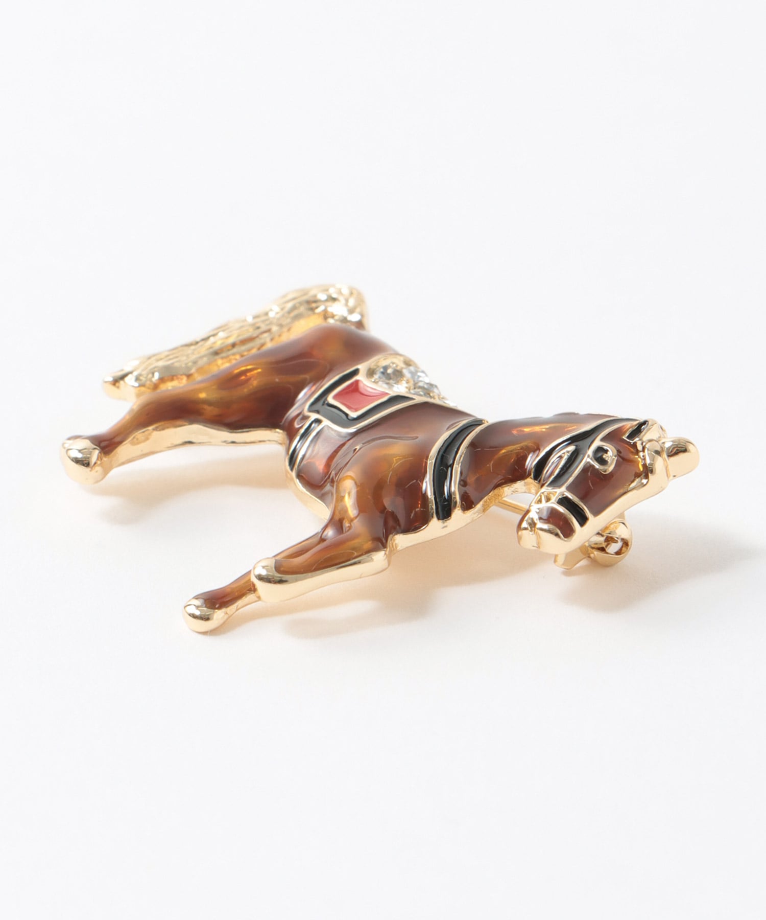 エポ馬ブローチ