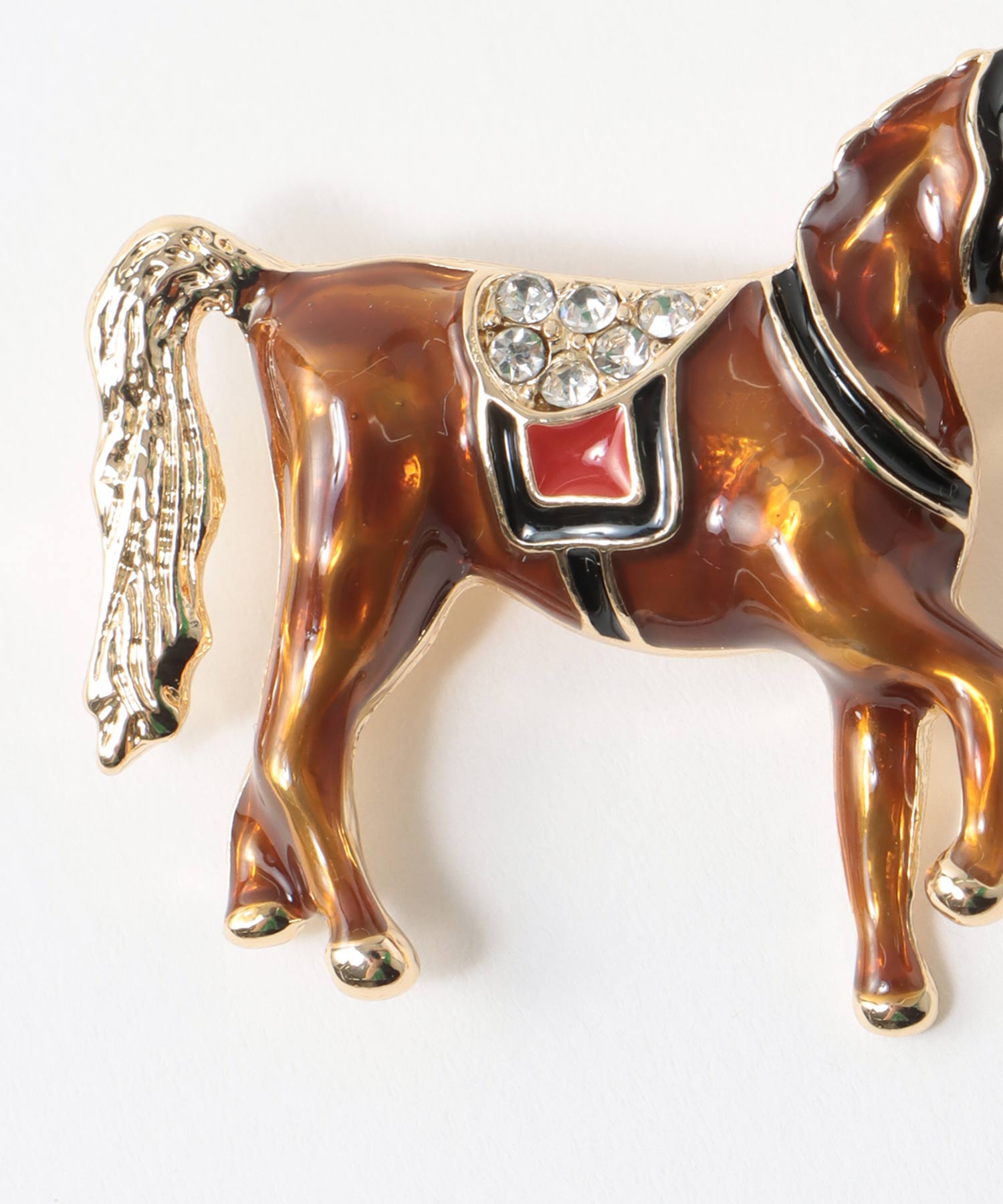 エポ馬ブローチ