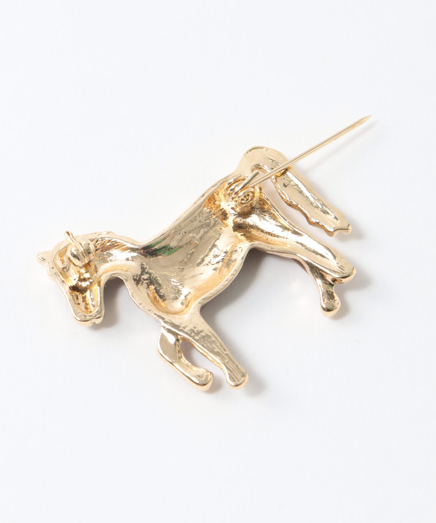 エポ馬ブローチ