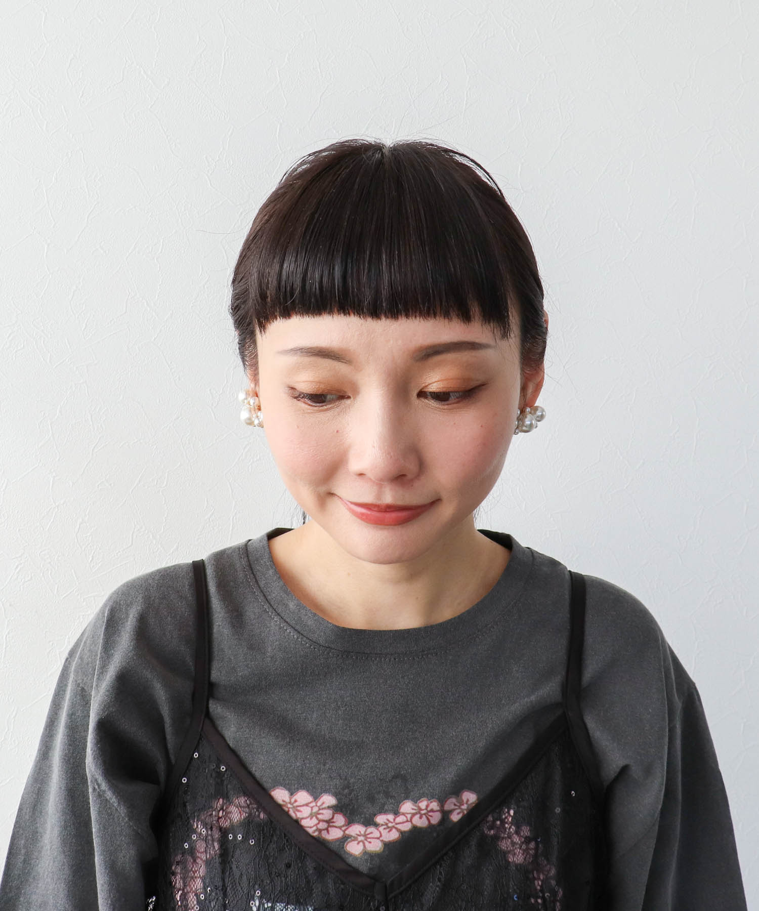 ランダムパールボリュームイヤリング