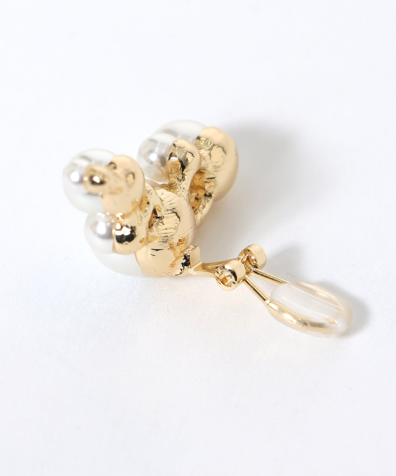 ランダムパールボリュームイヤリング