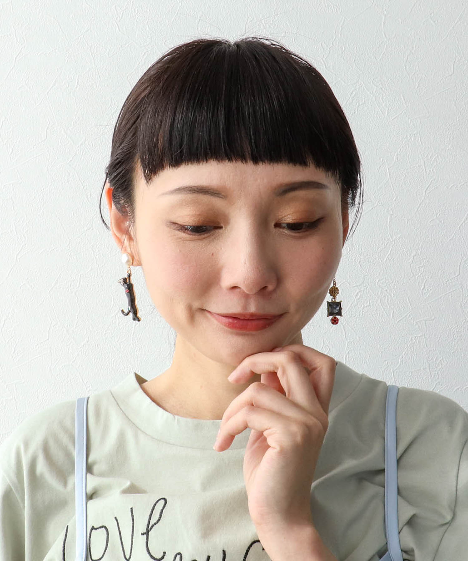 エポ猫アシメピアス