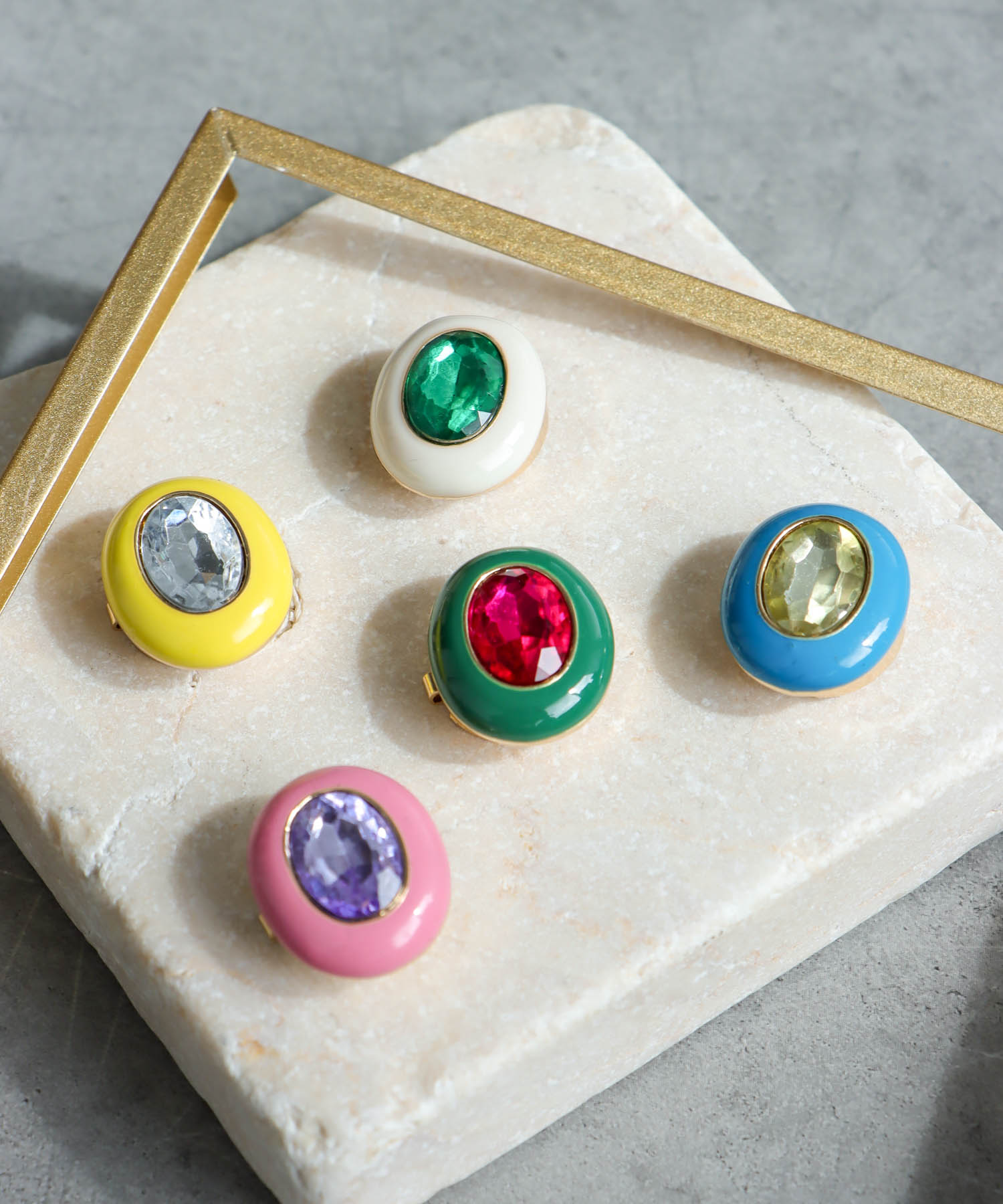 オーバルビジュボタンカバー