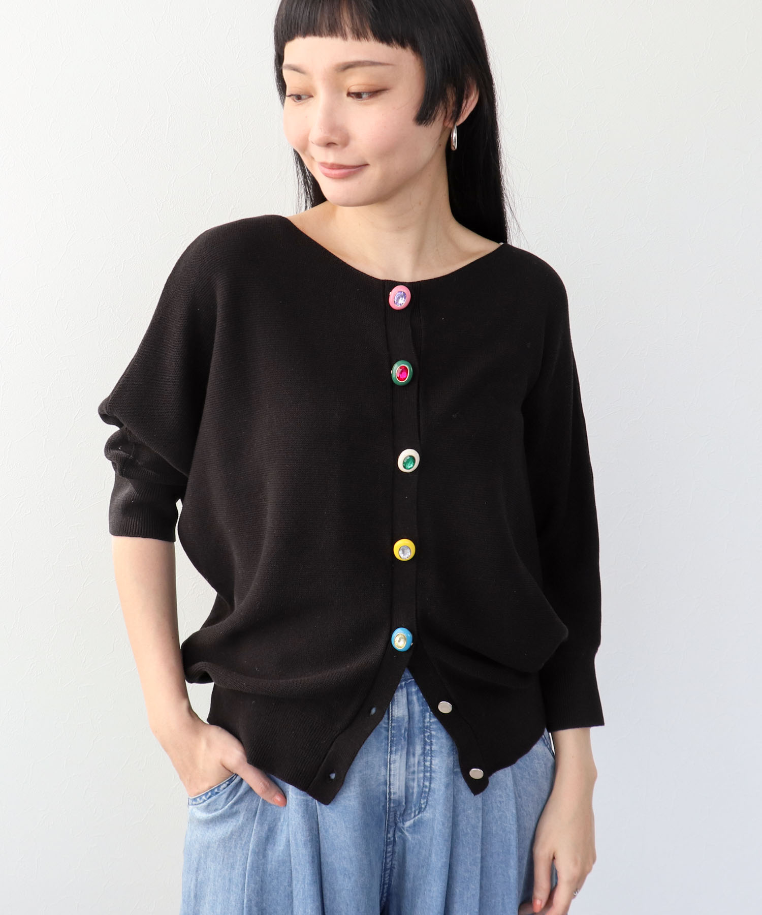 オーバルビジュボタンカバー