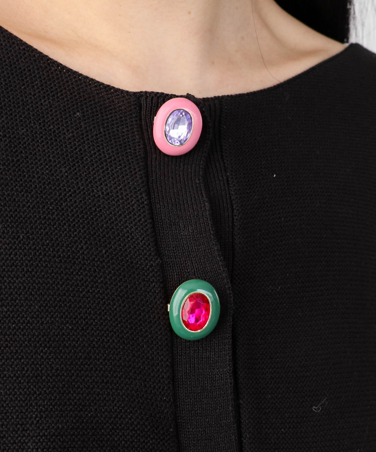 オーバルビジュボタンカバー